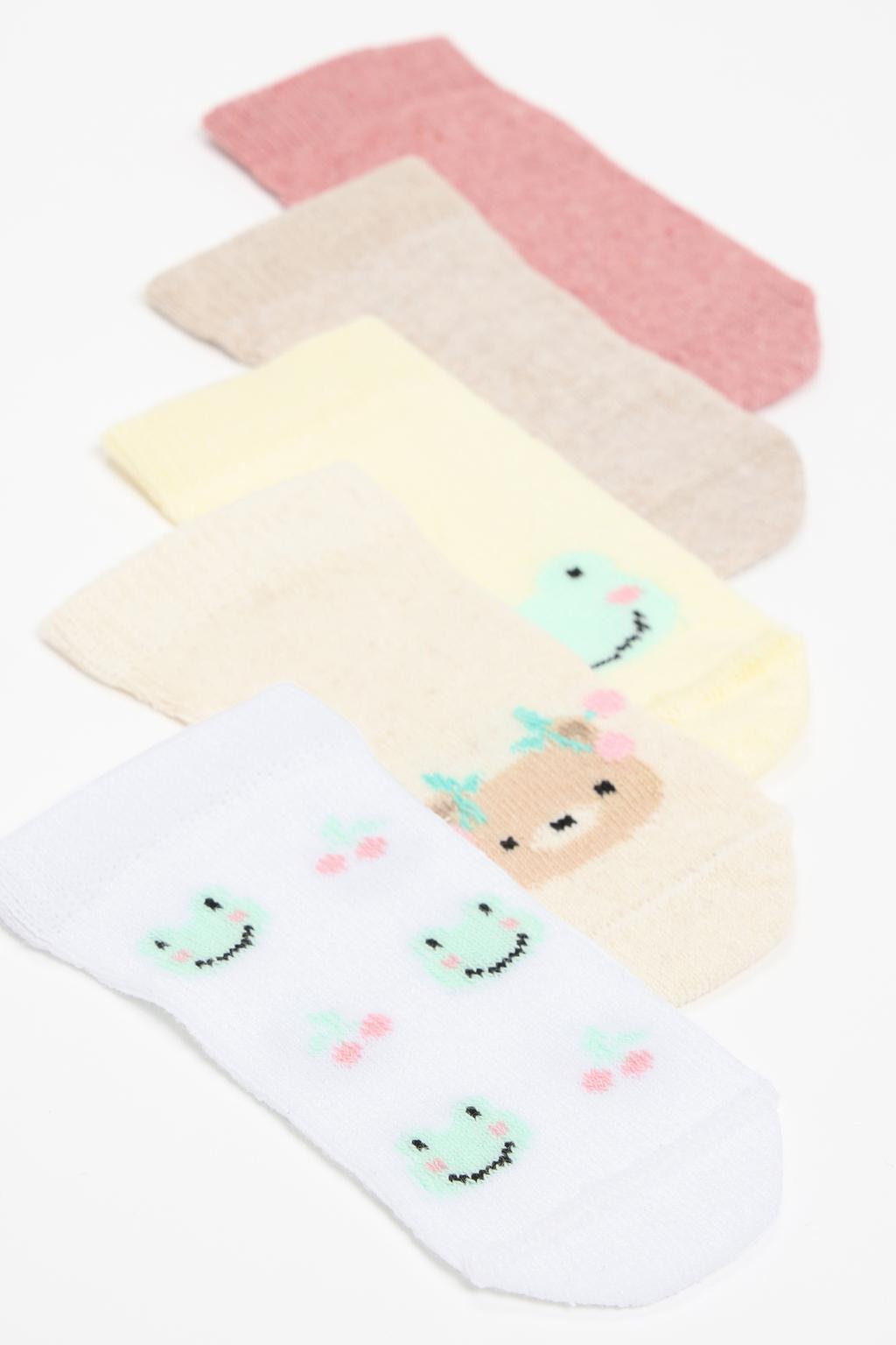 Pack 5 pares calcetines animales