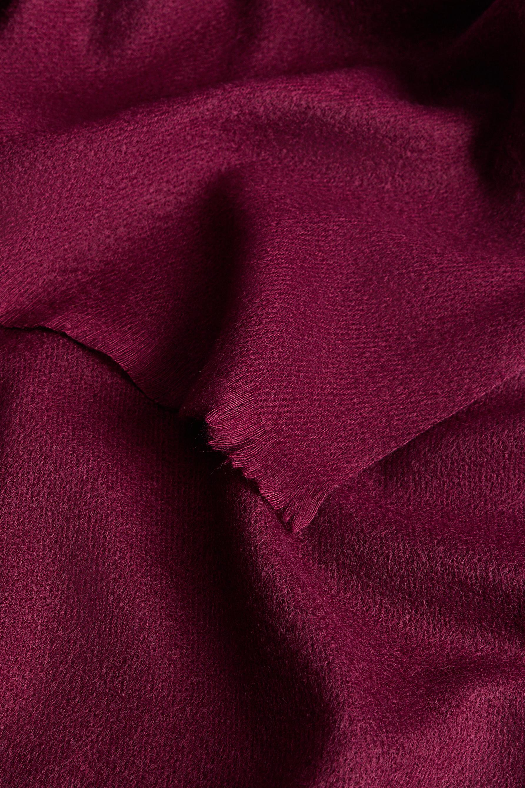 Fine plain scarf — BURGUNDY