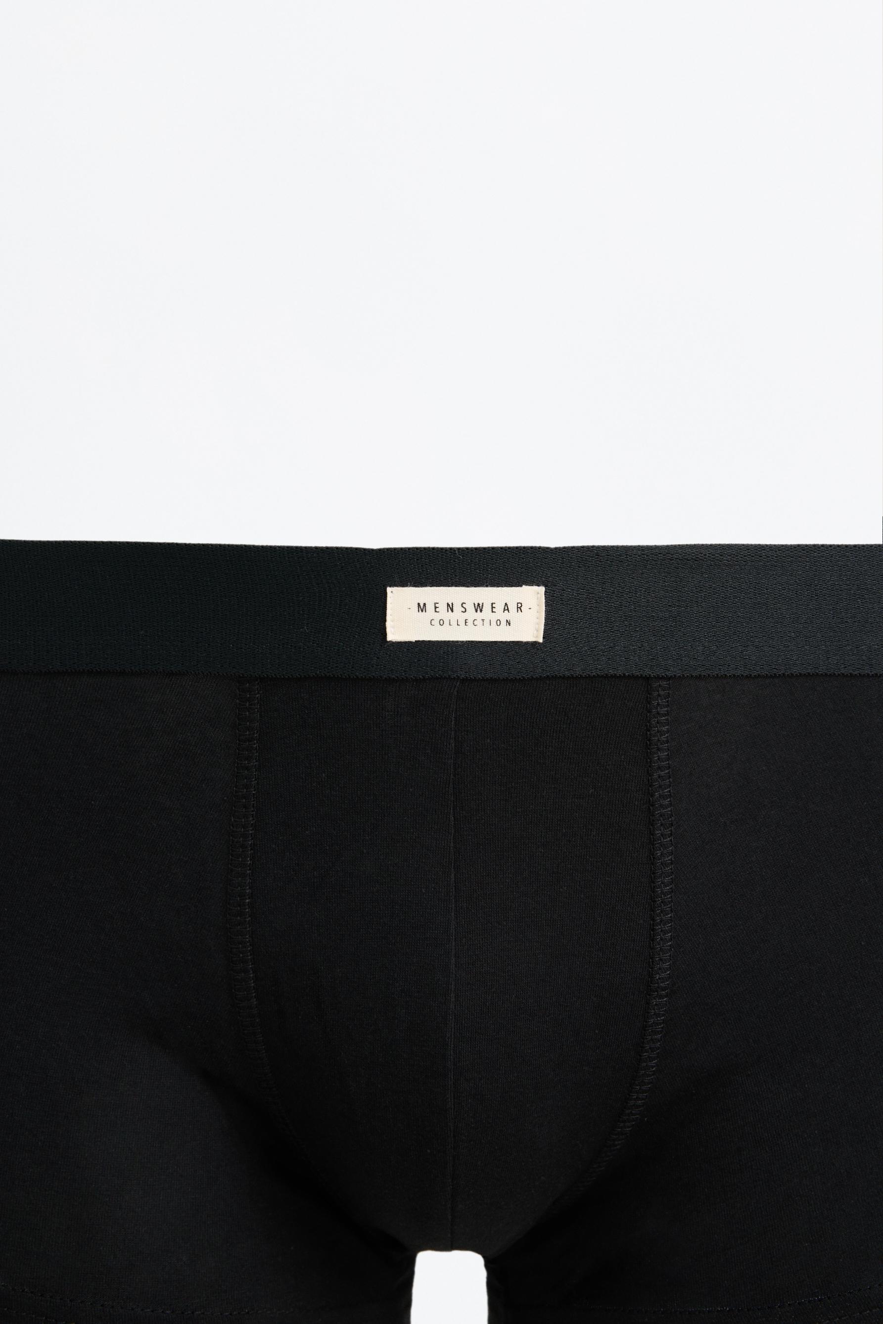 Pack of 7 plain boxers — BLACK