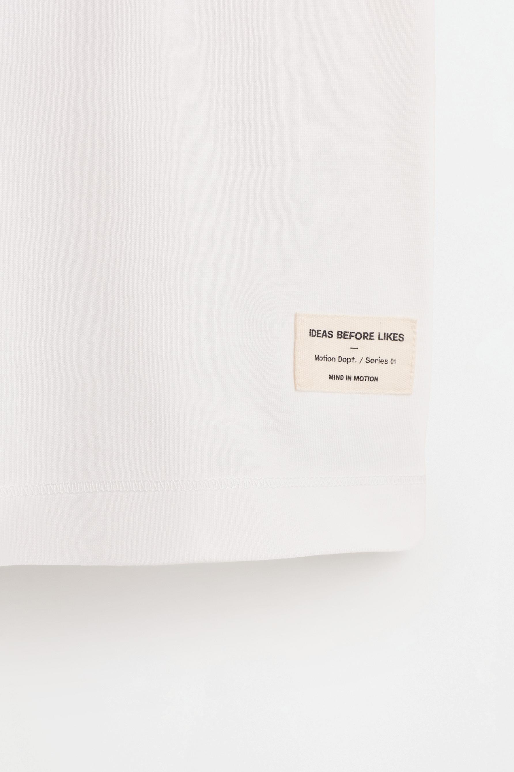 Raised print T-shirt — WHITE