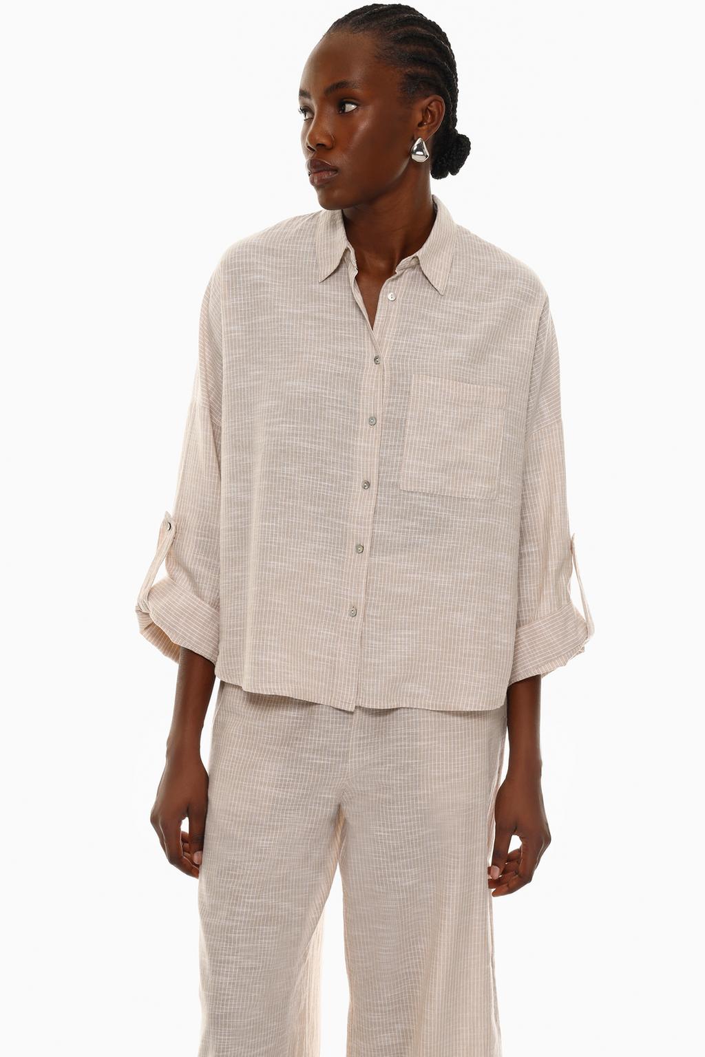 Striped rustic shirt