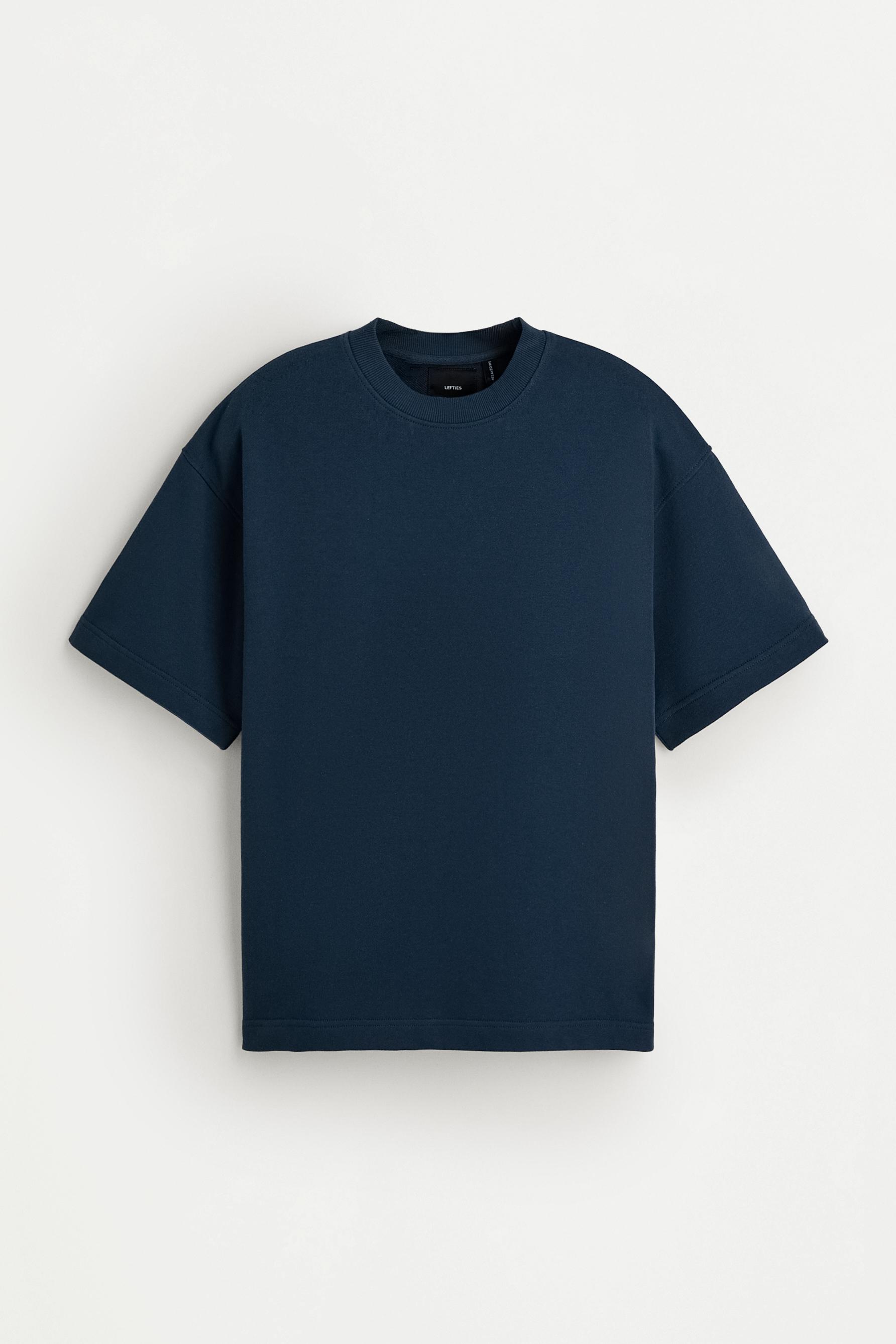 Short sleeve sweatshirt — DARK BLUE