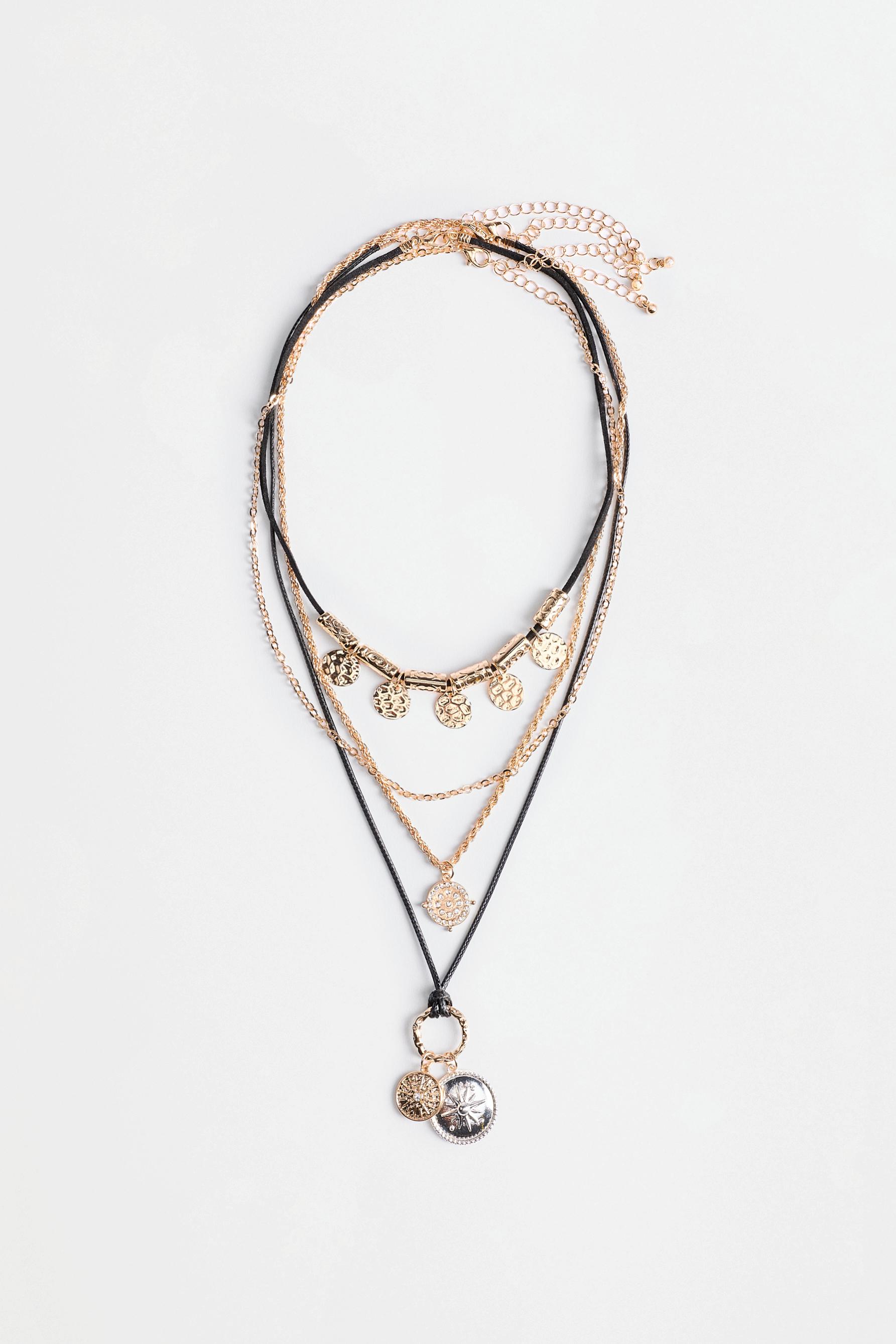 Assorted necklaces (4-pack) — GOLD - SILVER