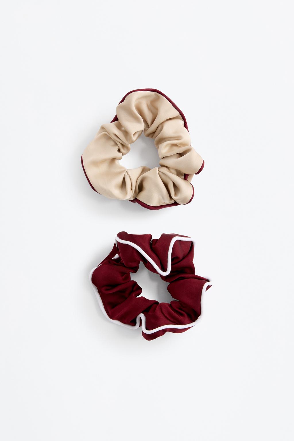 Pack of 2 contrast scrunchies