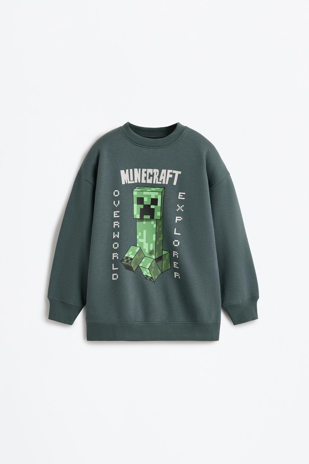 Minecraft sweatshirt with a maxi print on the back