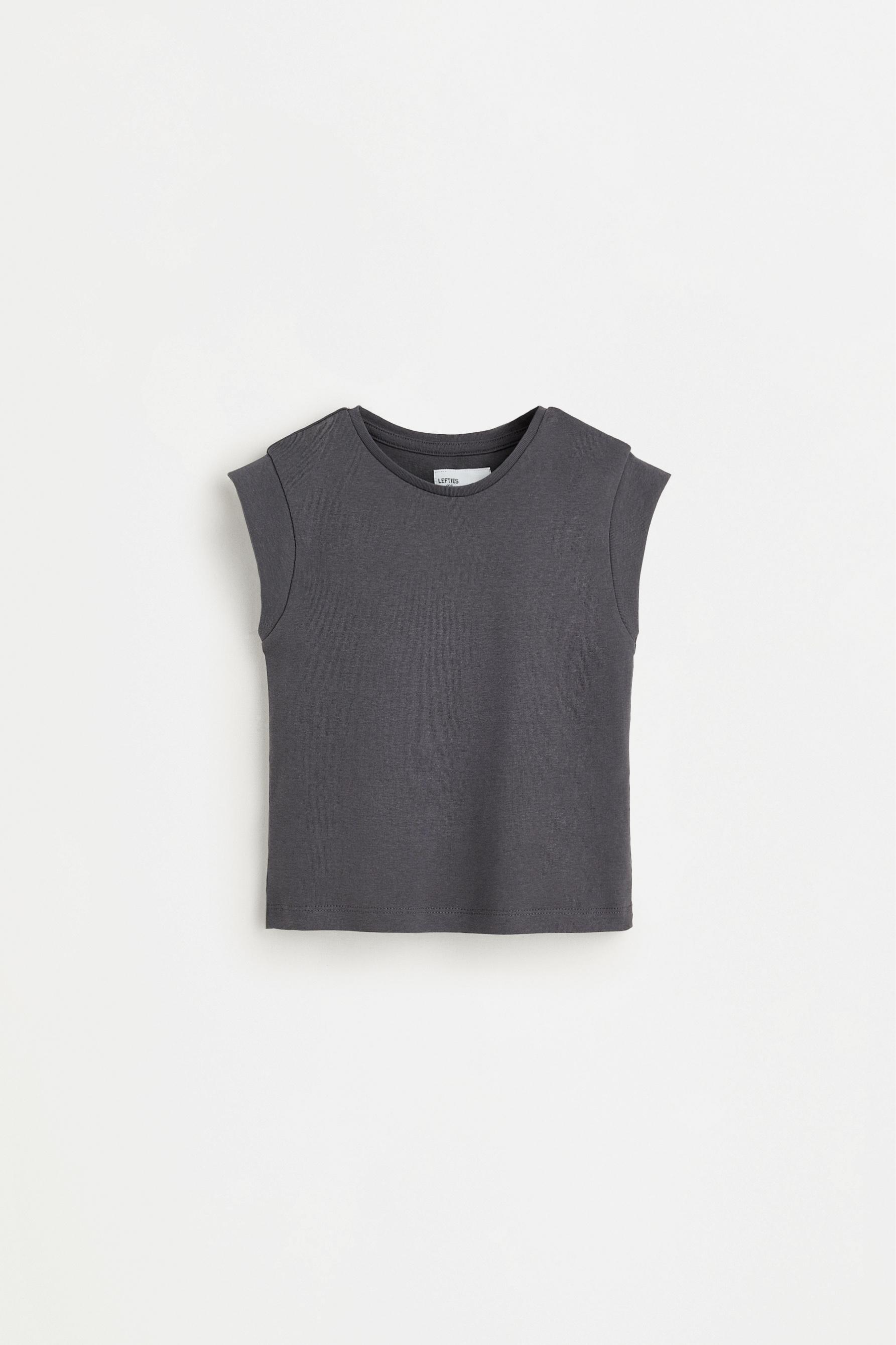 Drop sleeve T-shirt — BLUE GREY