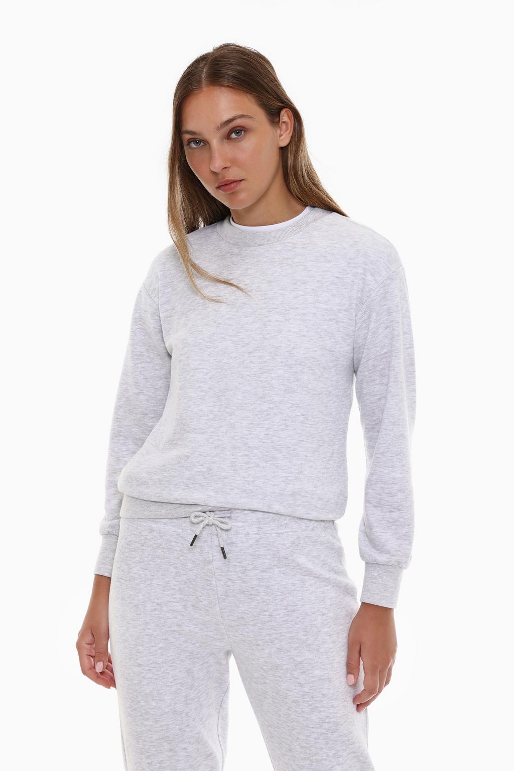 Basic eşofman sweatshirt