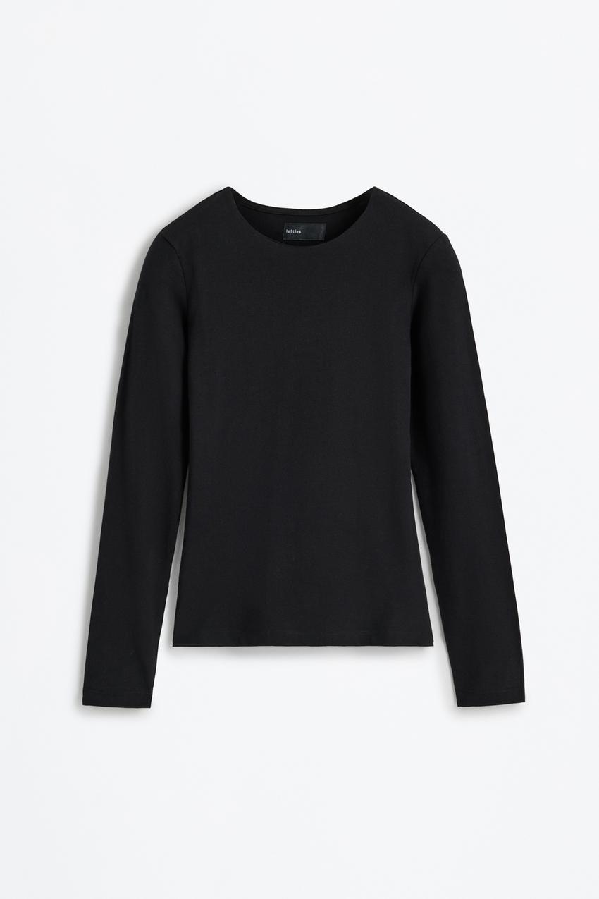 Manga Corta Camisetas Manga Larga Mujer Lefties Camiseta Básica