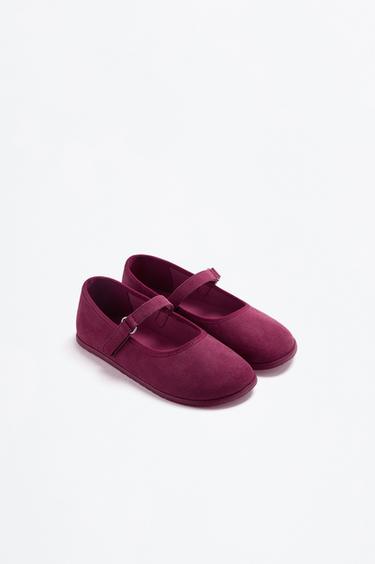 BAREFOOT MARY JANE BALLET FLAT — BURGUNDY 2