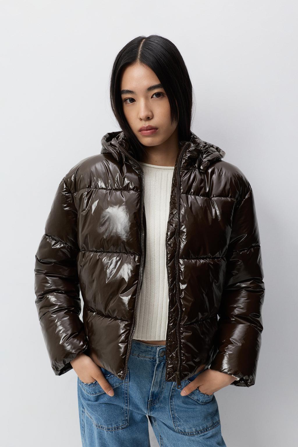 Quilted vinyl jacket