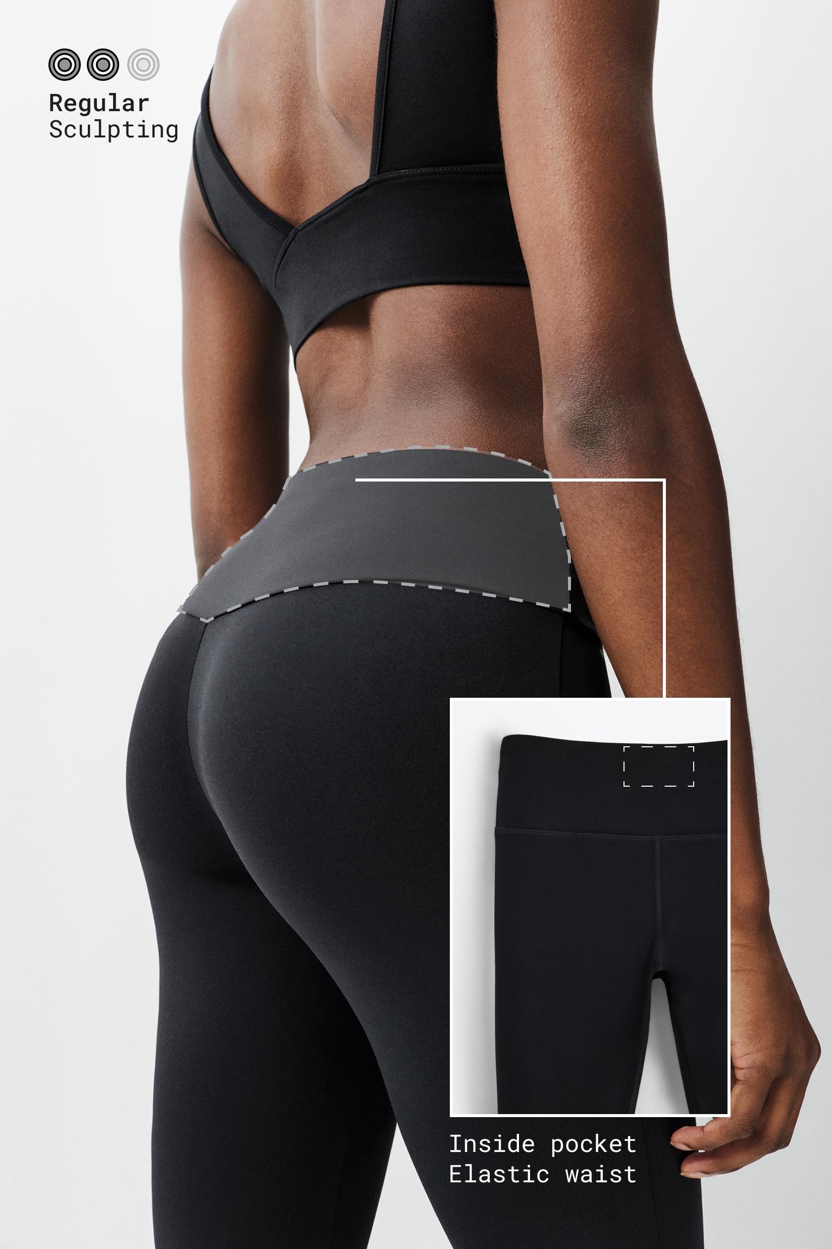 Basic sports leggings — BLACK