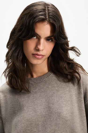 Basic sweater — TAUPE BROWN 3