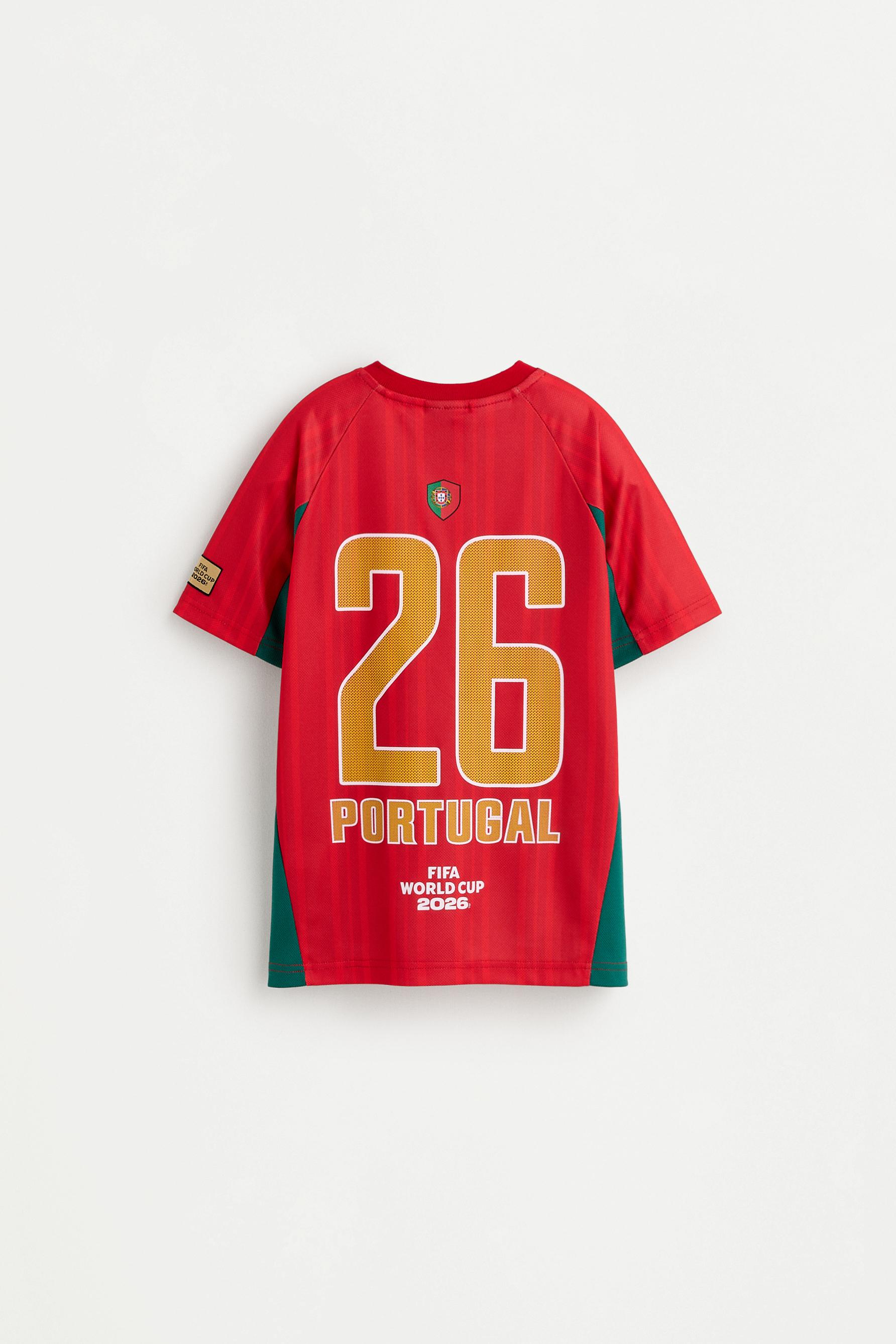 Kids | Portugal FIFA World Cup TM 2026 Official Licensed Product T-shirt — RED