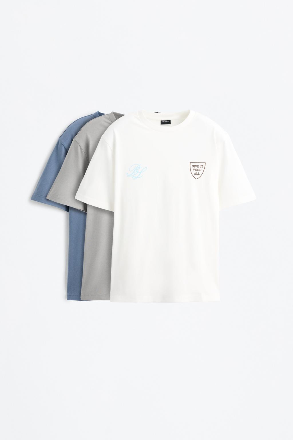 Pack 3 t-shirts estampadas