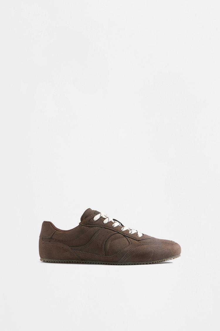 Thin-soled slippers — BROWN