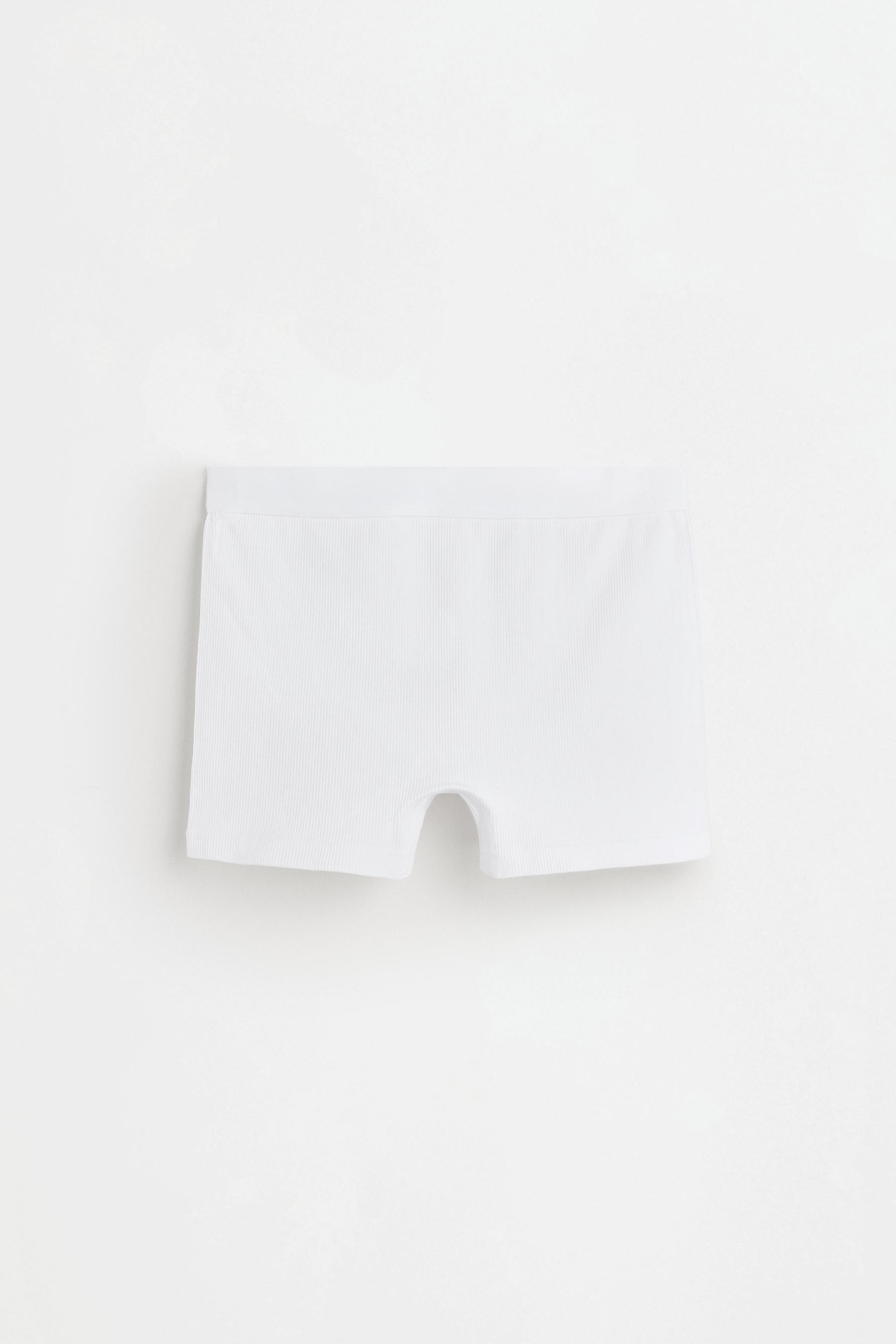 Seamless boxer shorts — WHITE