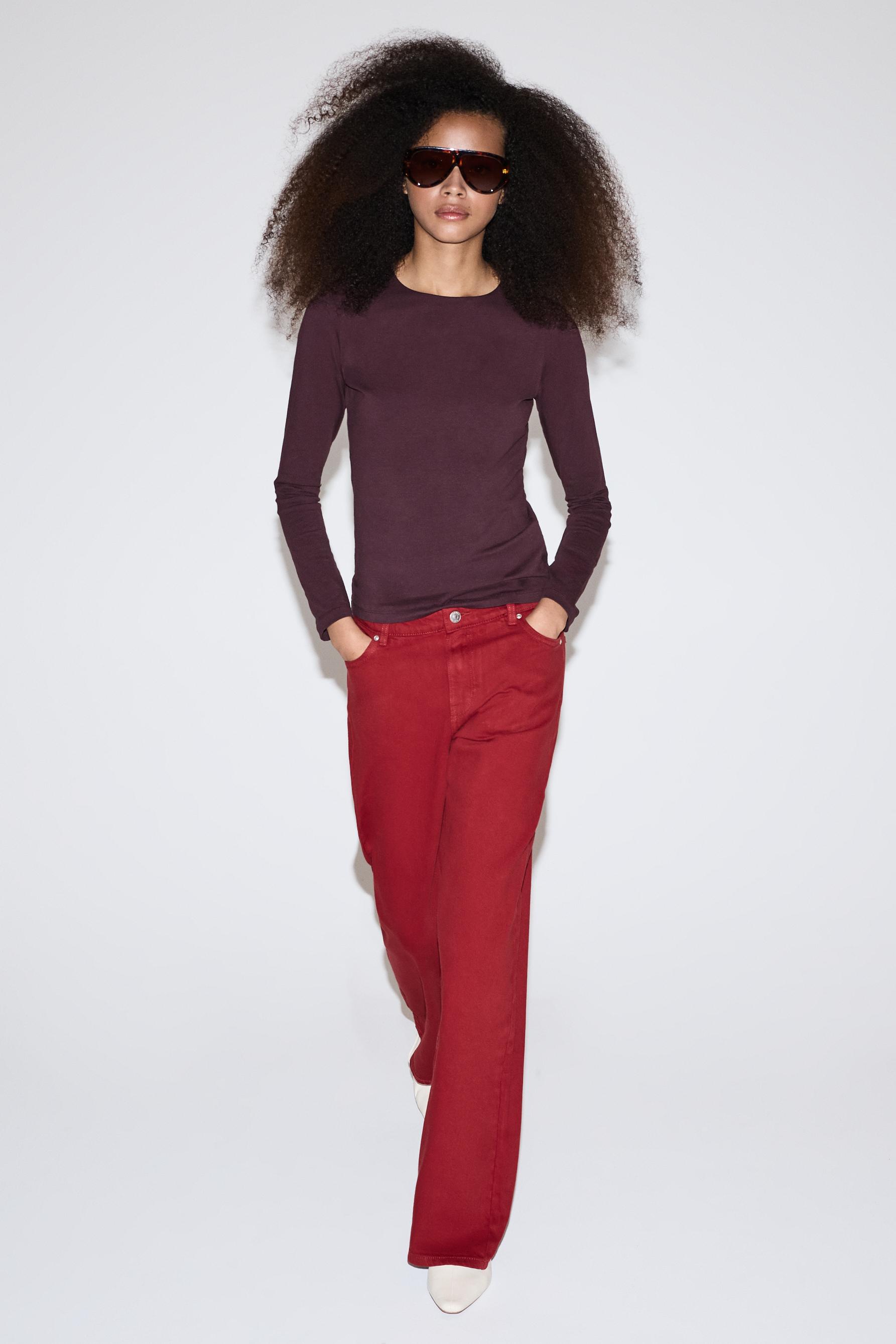 Low-rise wide-leg jeans — REDDISH