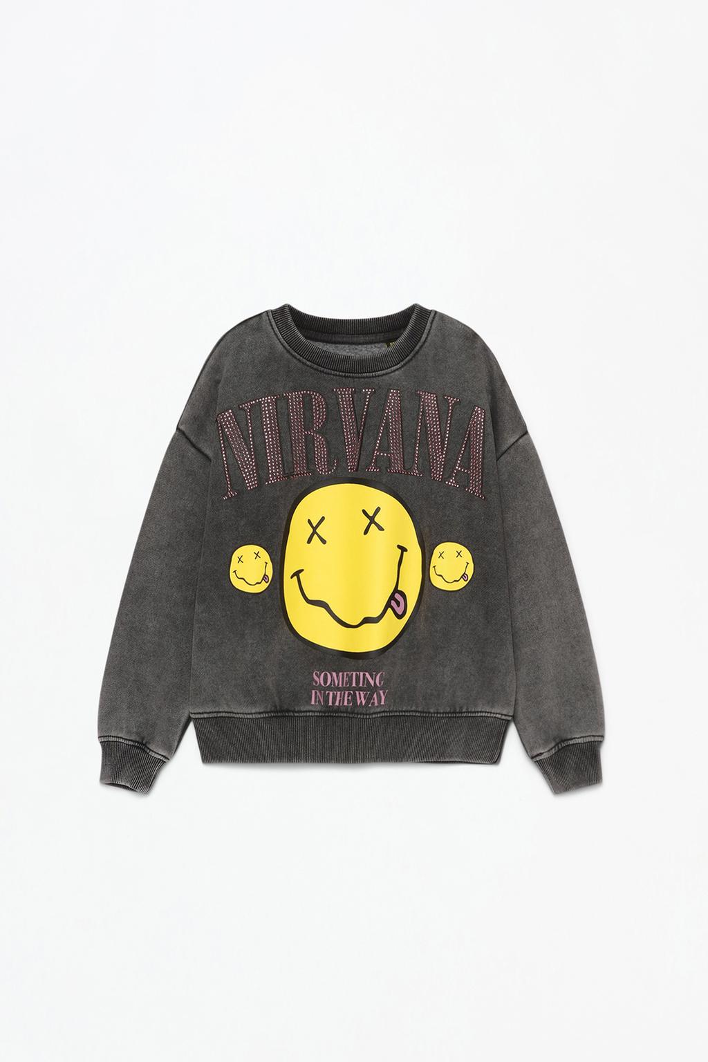 Nirvana rhinestone sweatshirt