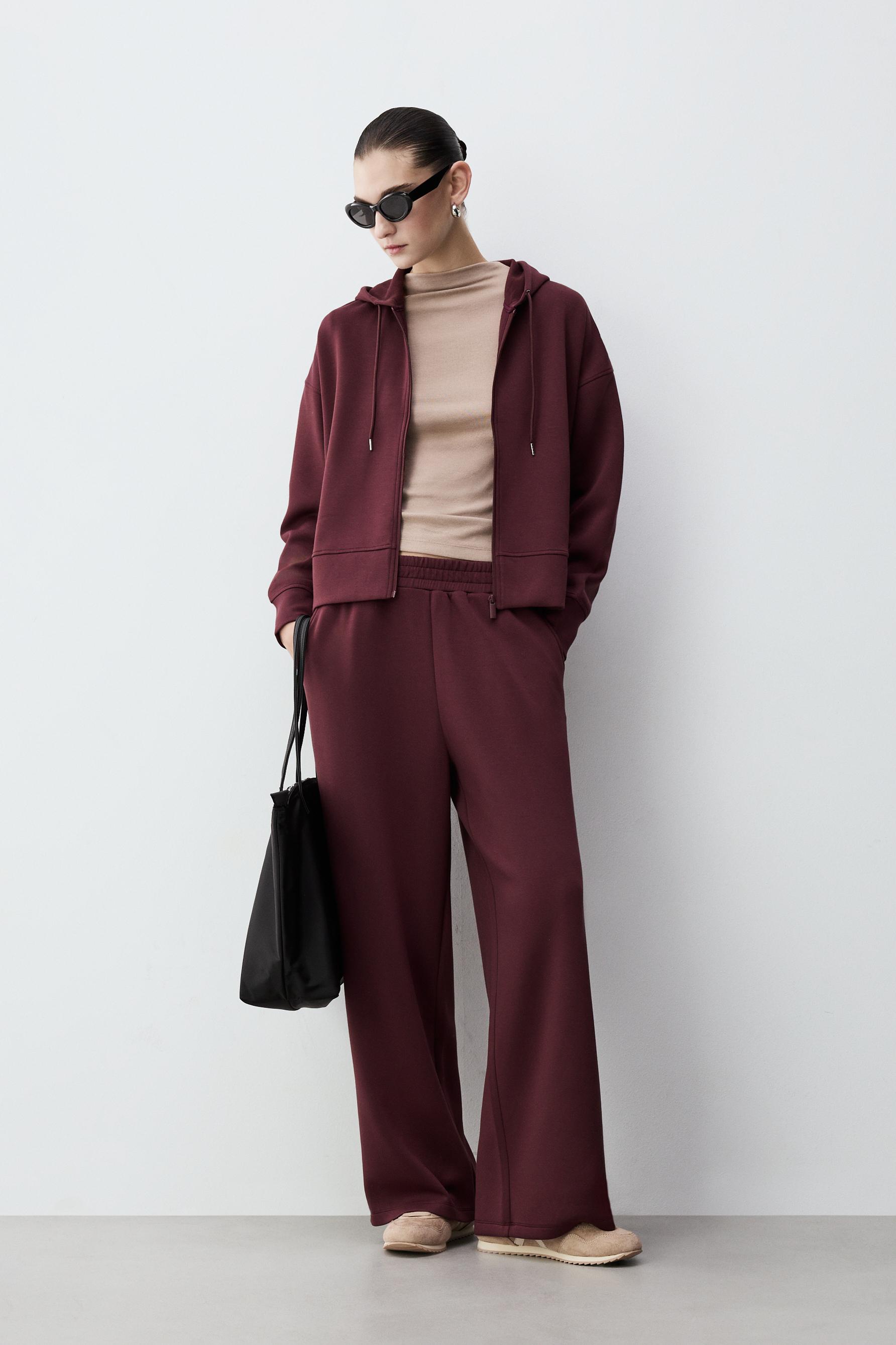 Pantalón felpa fluida