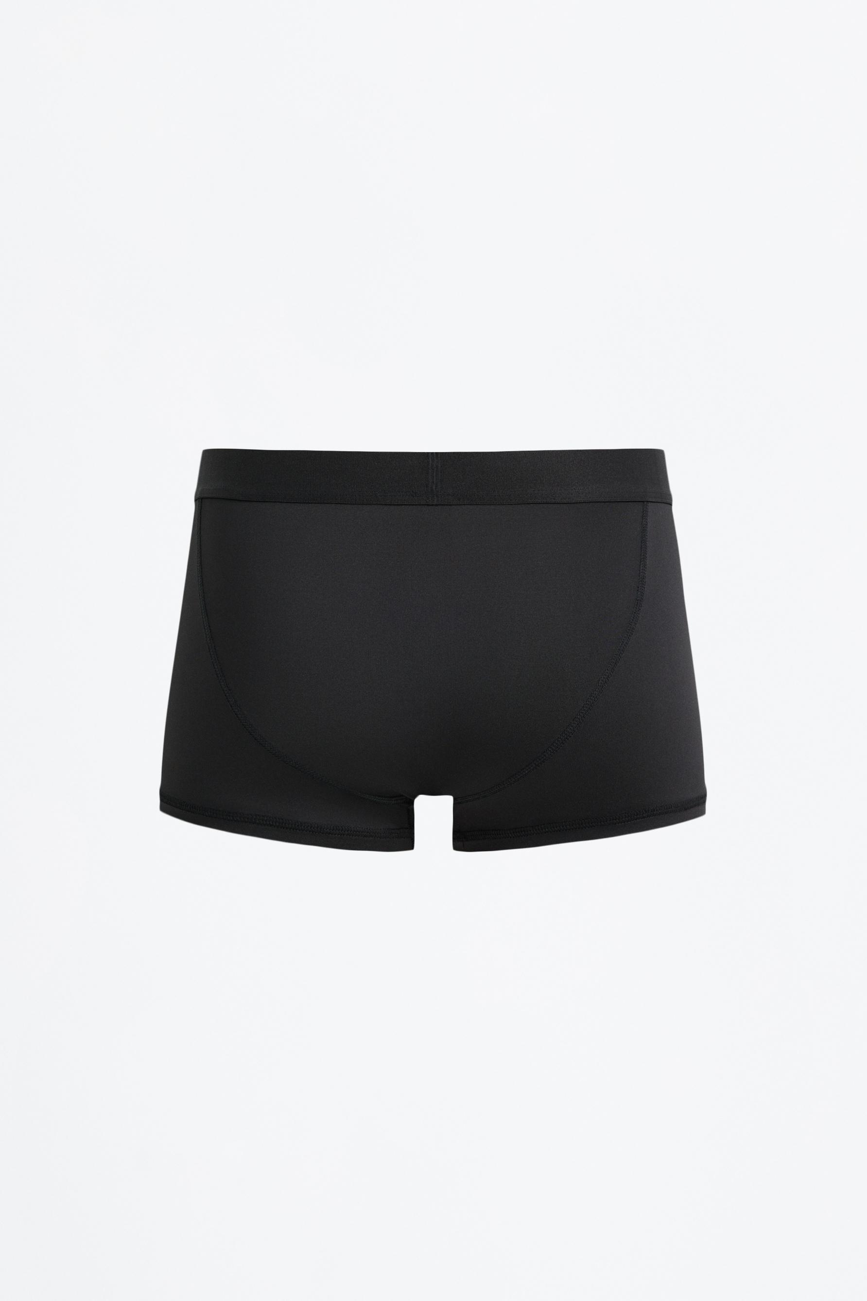 Microfibre boxers (Pack 3) — BLACK