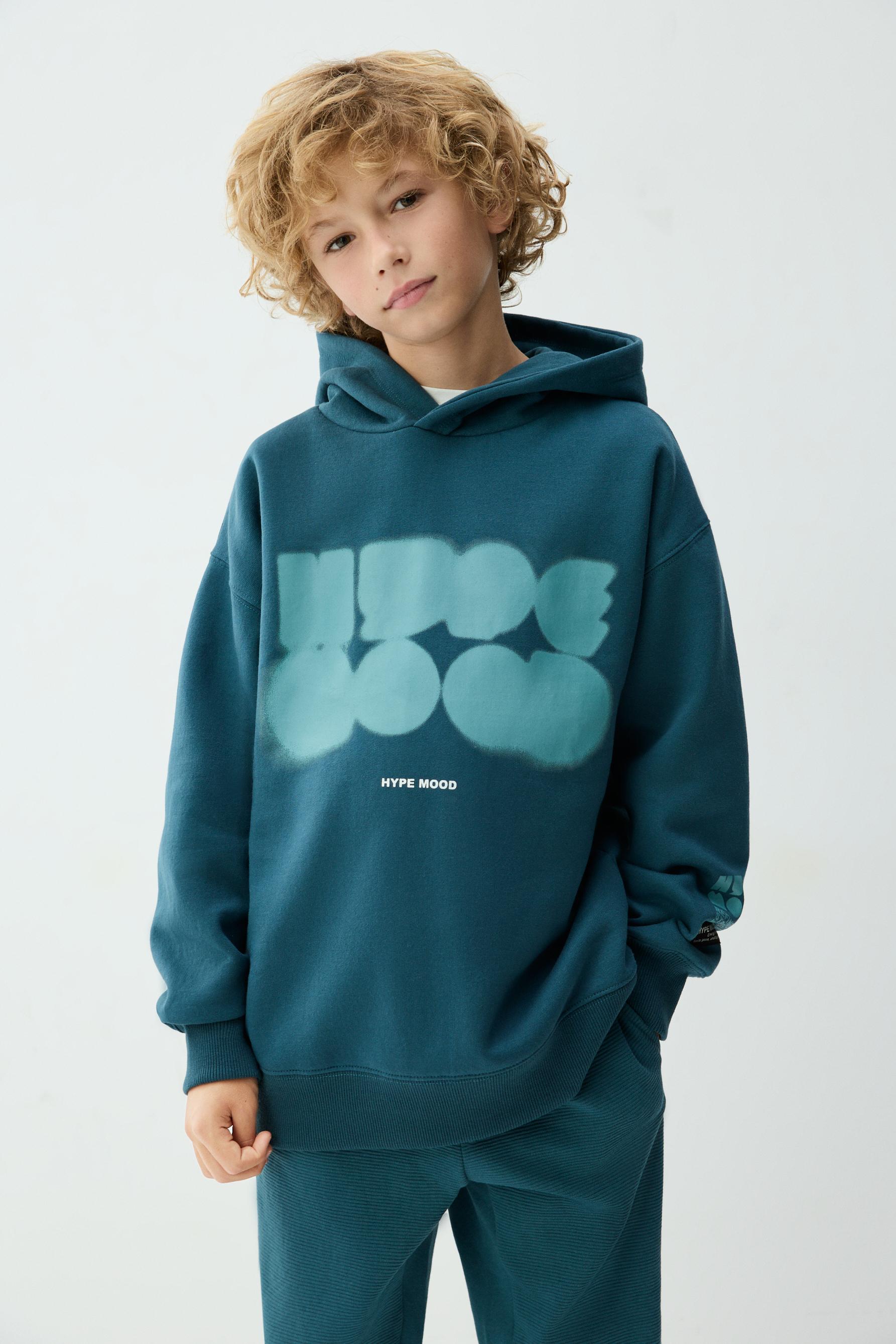 Sudadera estampada con capucha