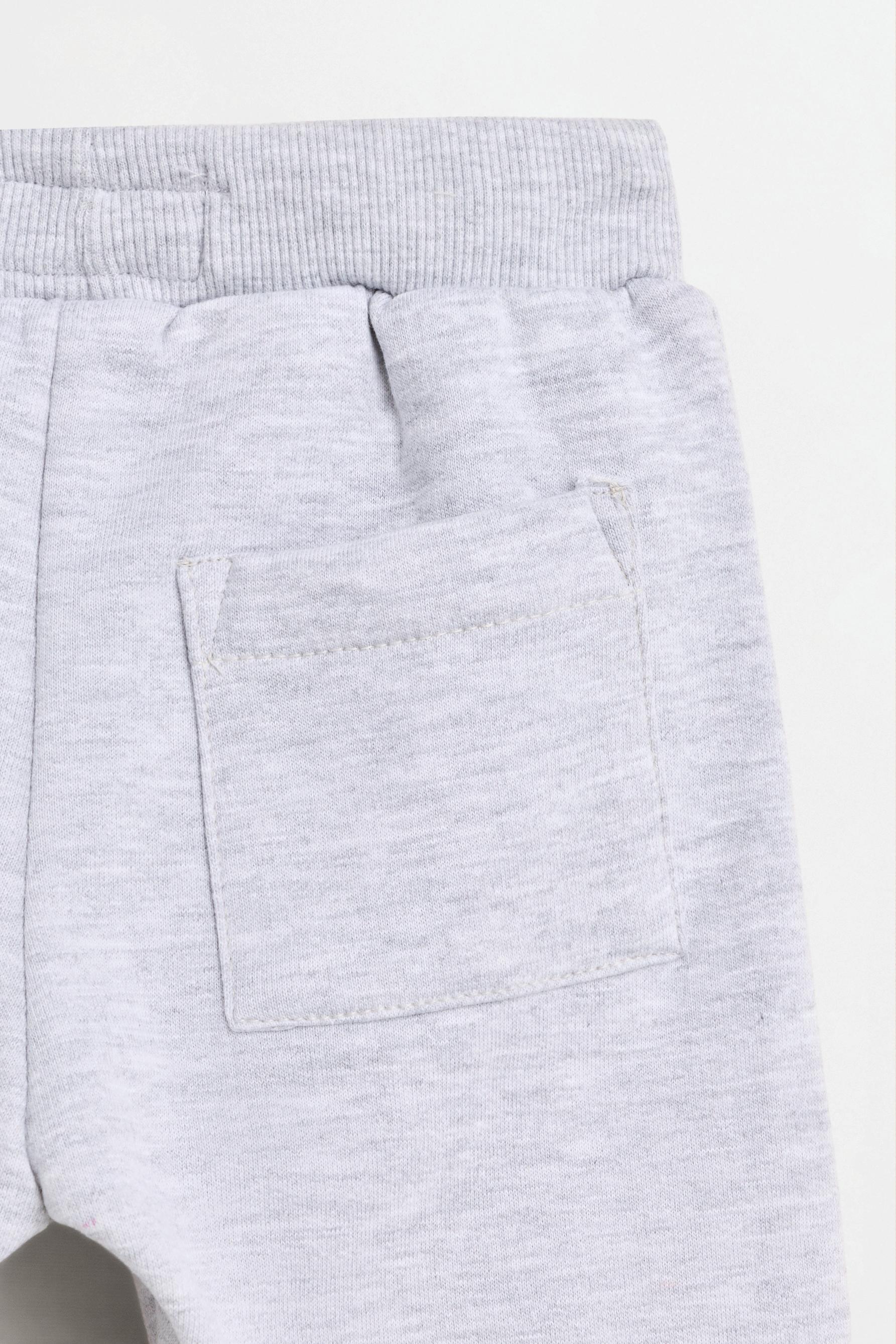 Pack of 2 plush trousers — GREY MARL