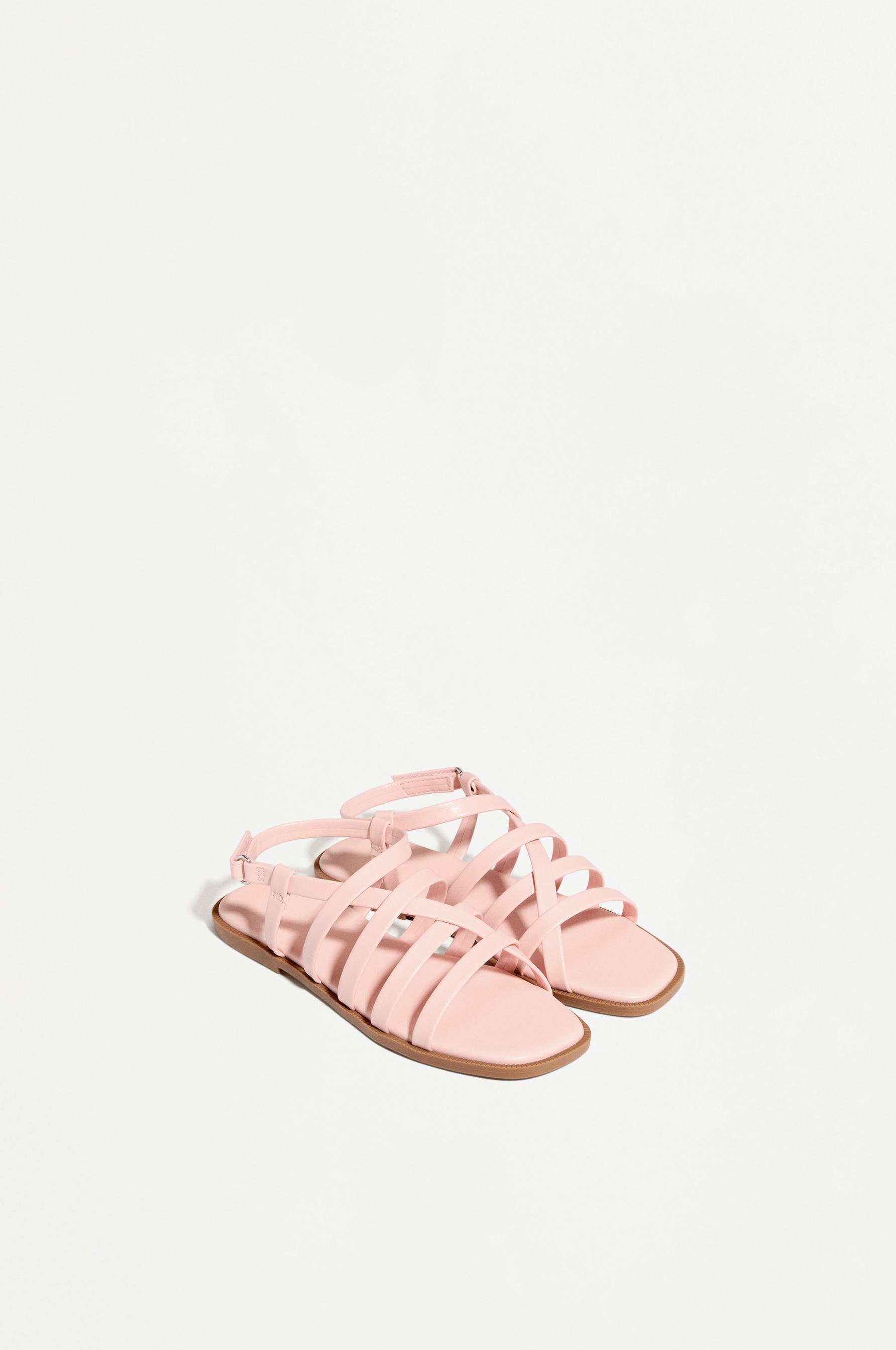 Strappy sandals — ORANGE