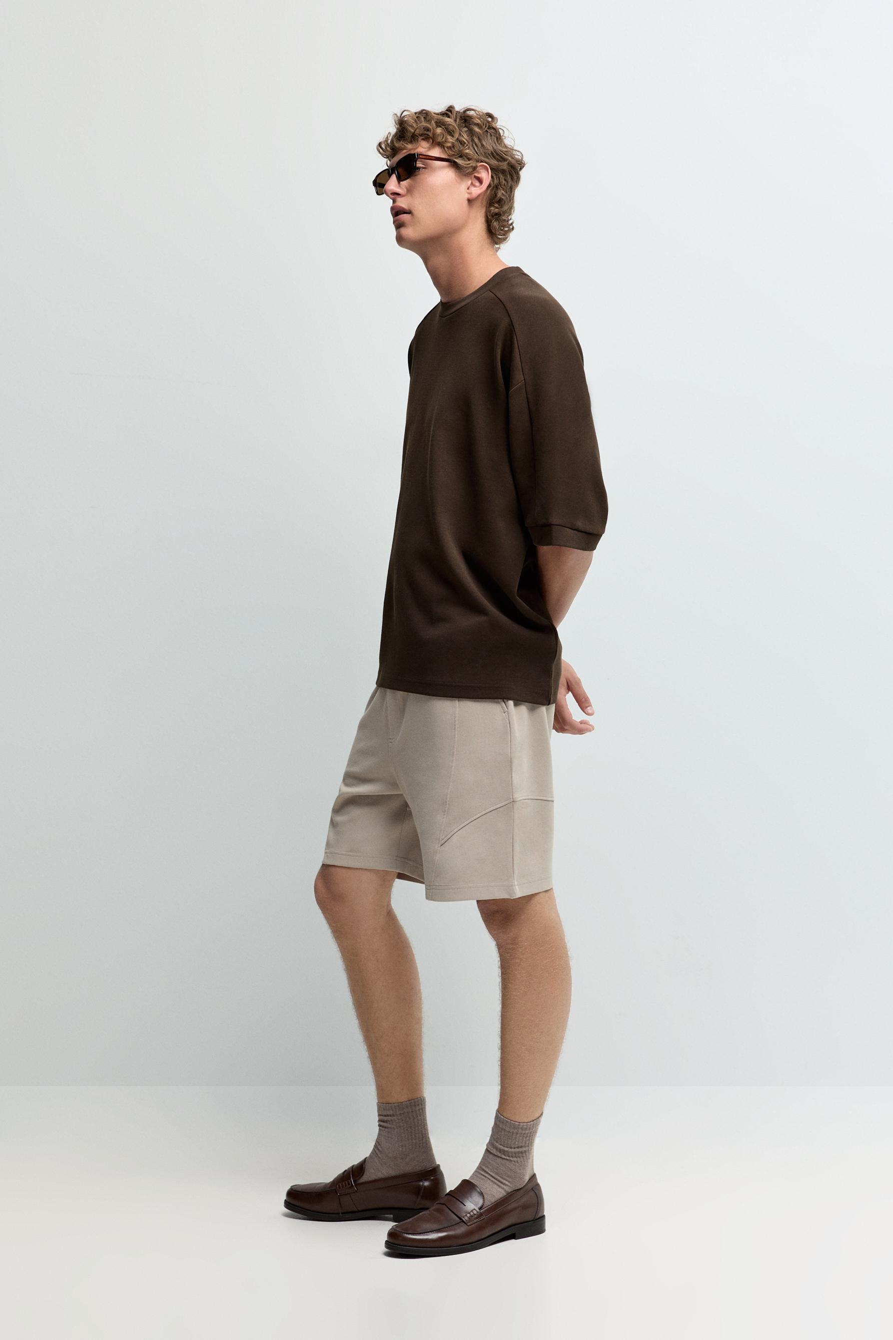 Interlock Bermuda shorts — SAND