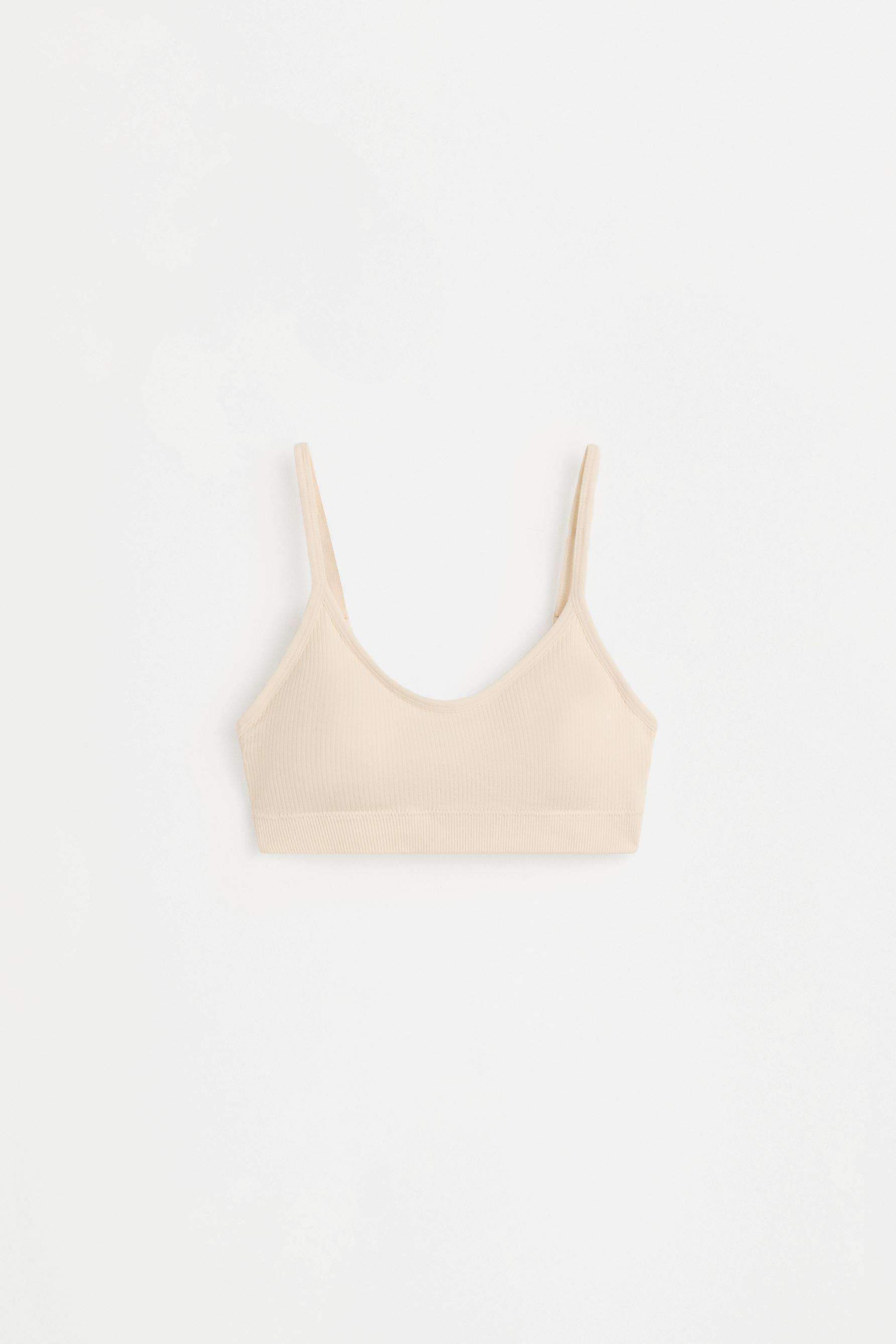 Seamless bra top (2-pack) — BEIGE
