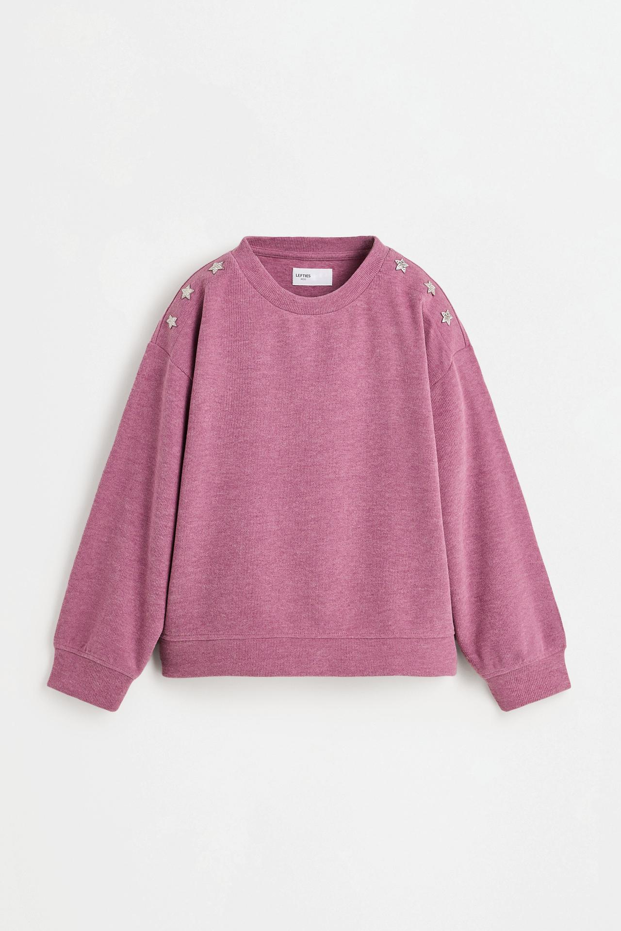 Bias cut star sweatshirt — PINK