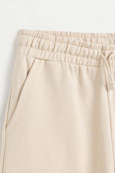 Plush cargo Bermuda shorts — PALE SAND 3
