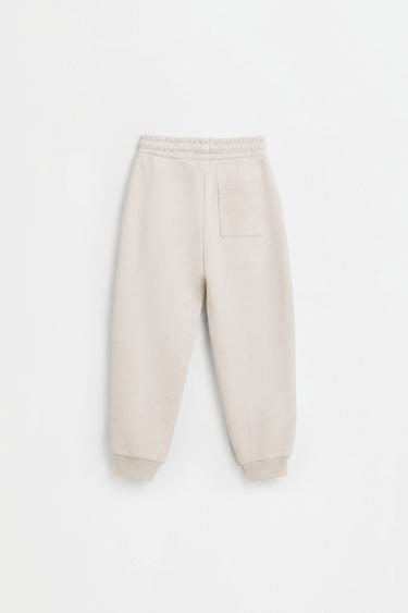 Ottoman plush joggers — SAND 2
