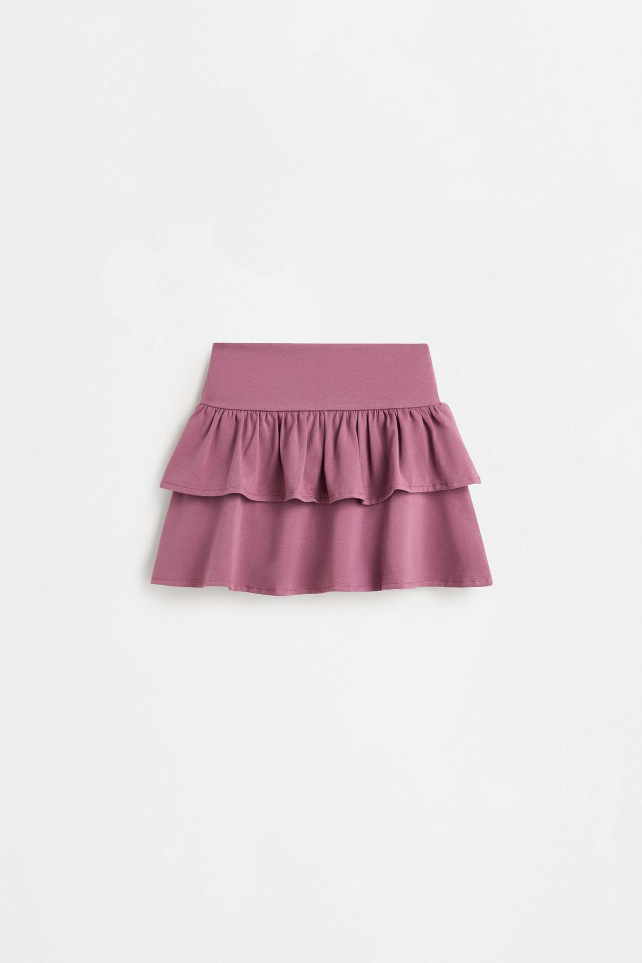 Ruffled skirt — PLUM