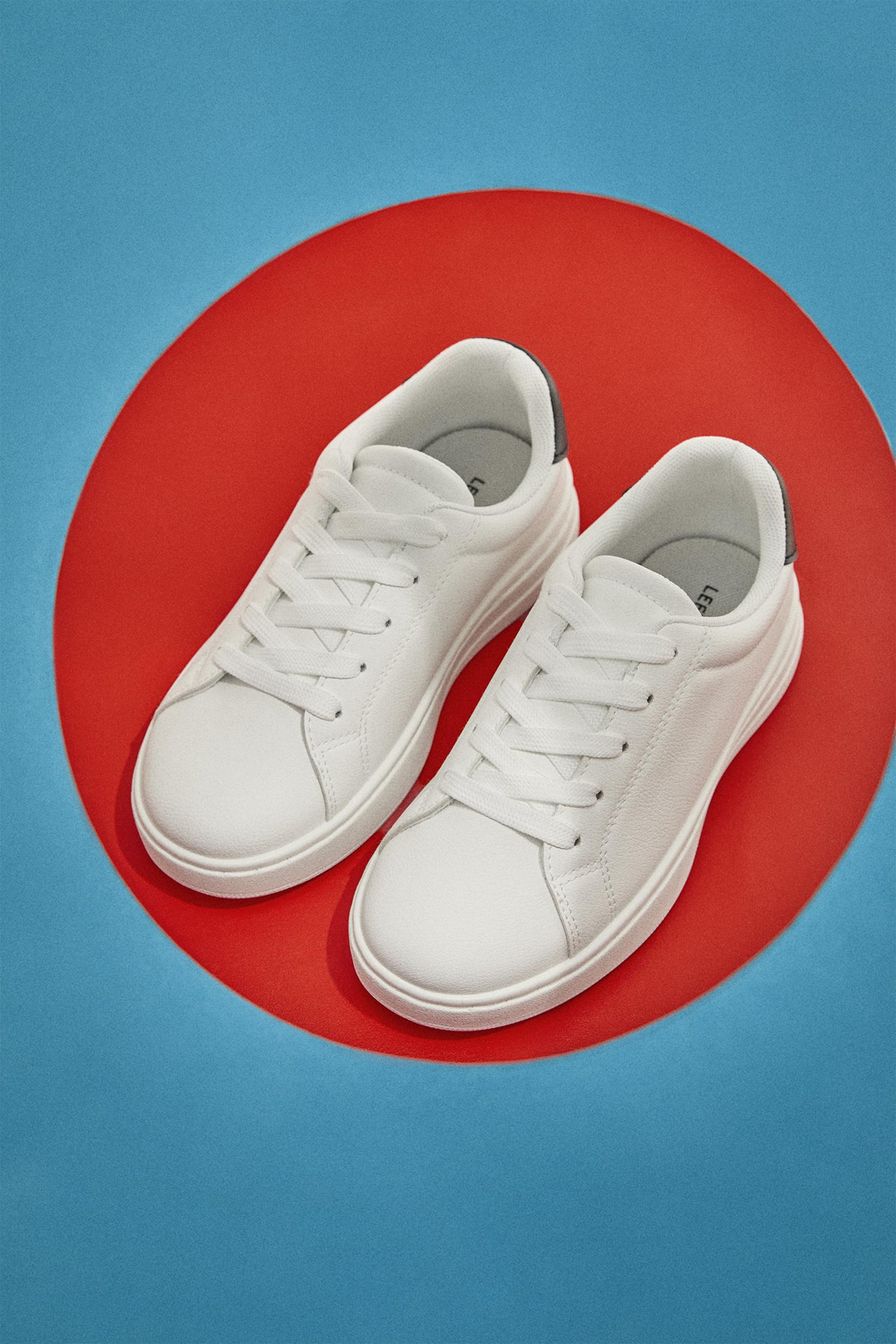Casual platform shoe — WHITE