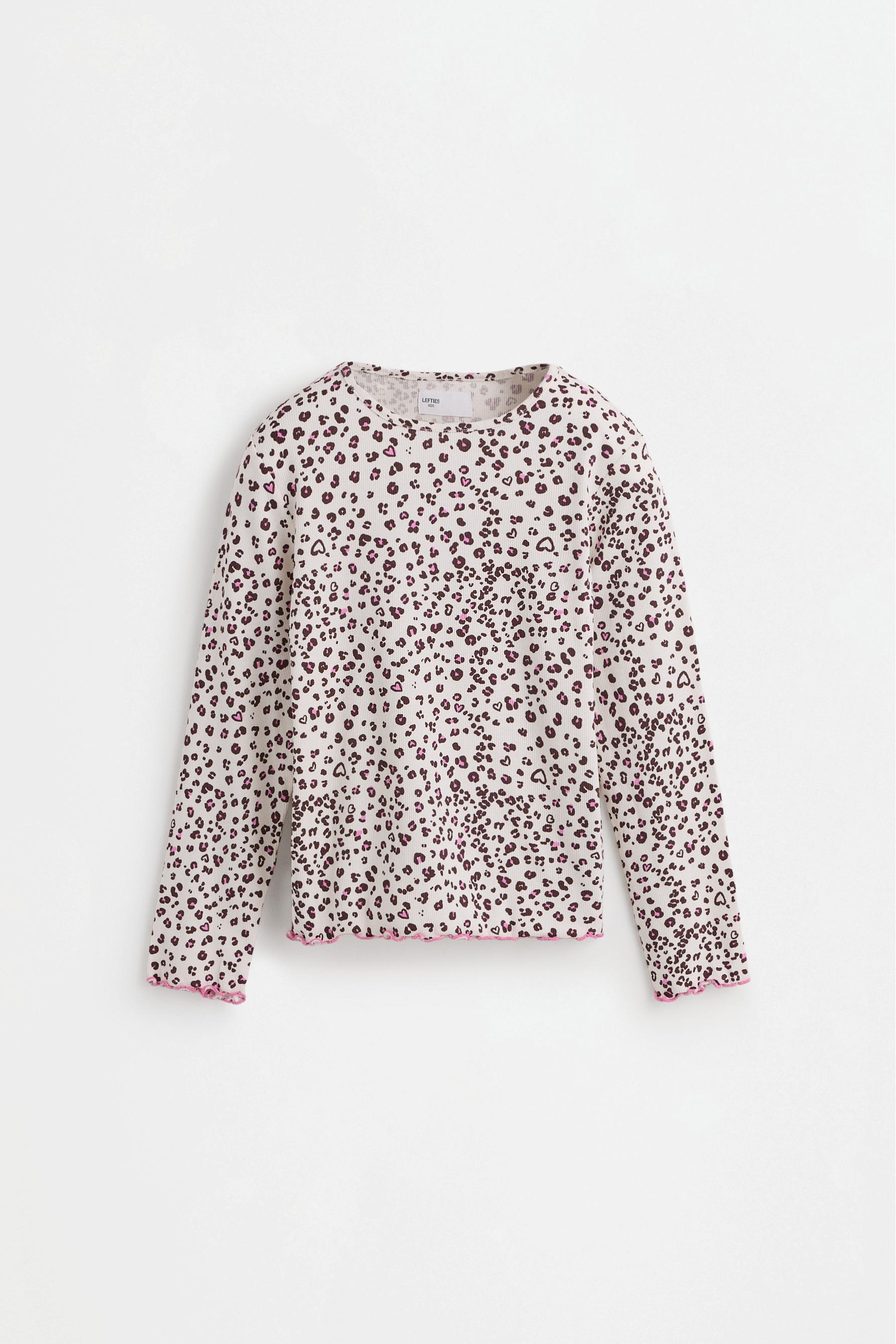 Ribbed animal print pyjamas — LEOPARD PRINT