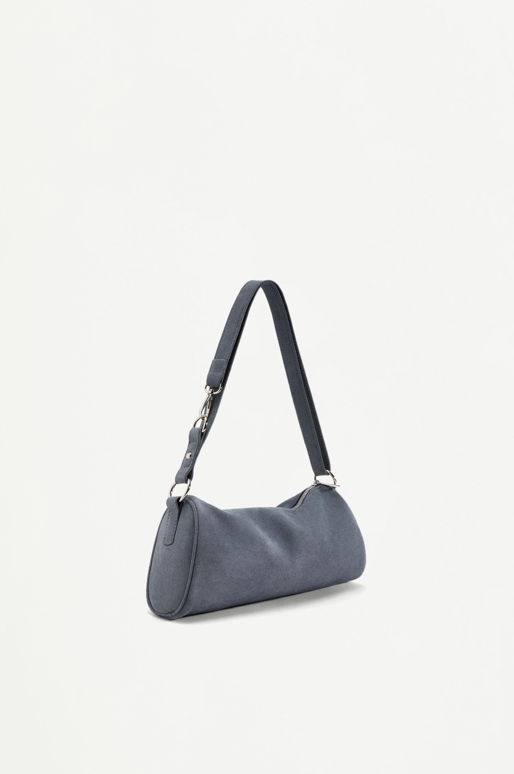 Faux suede multi-way bag — BLUE