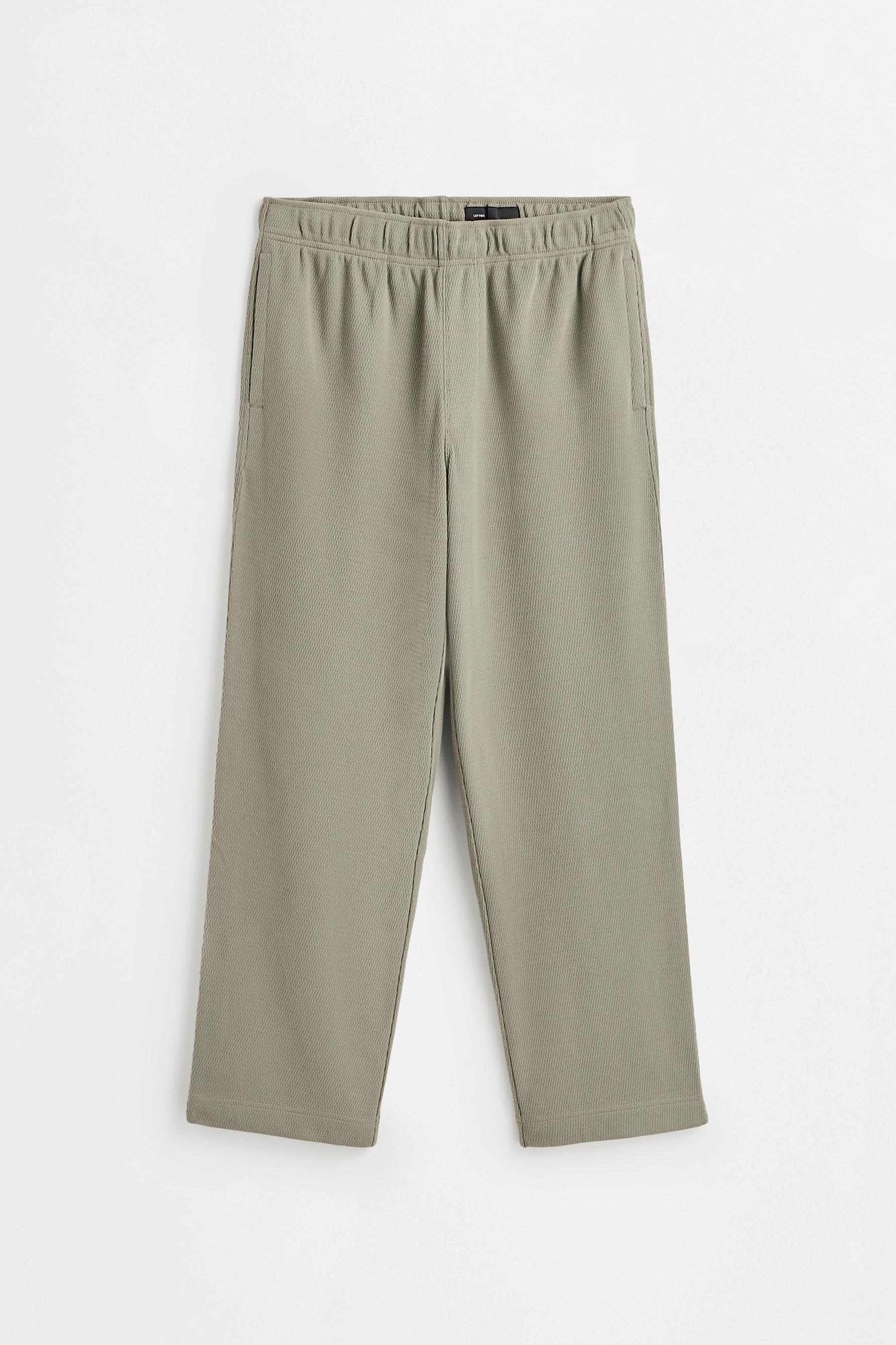 Textured tracksuit bottoms — KHAKI