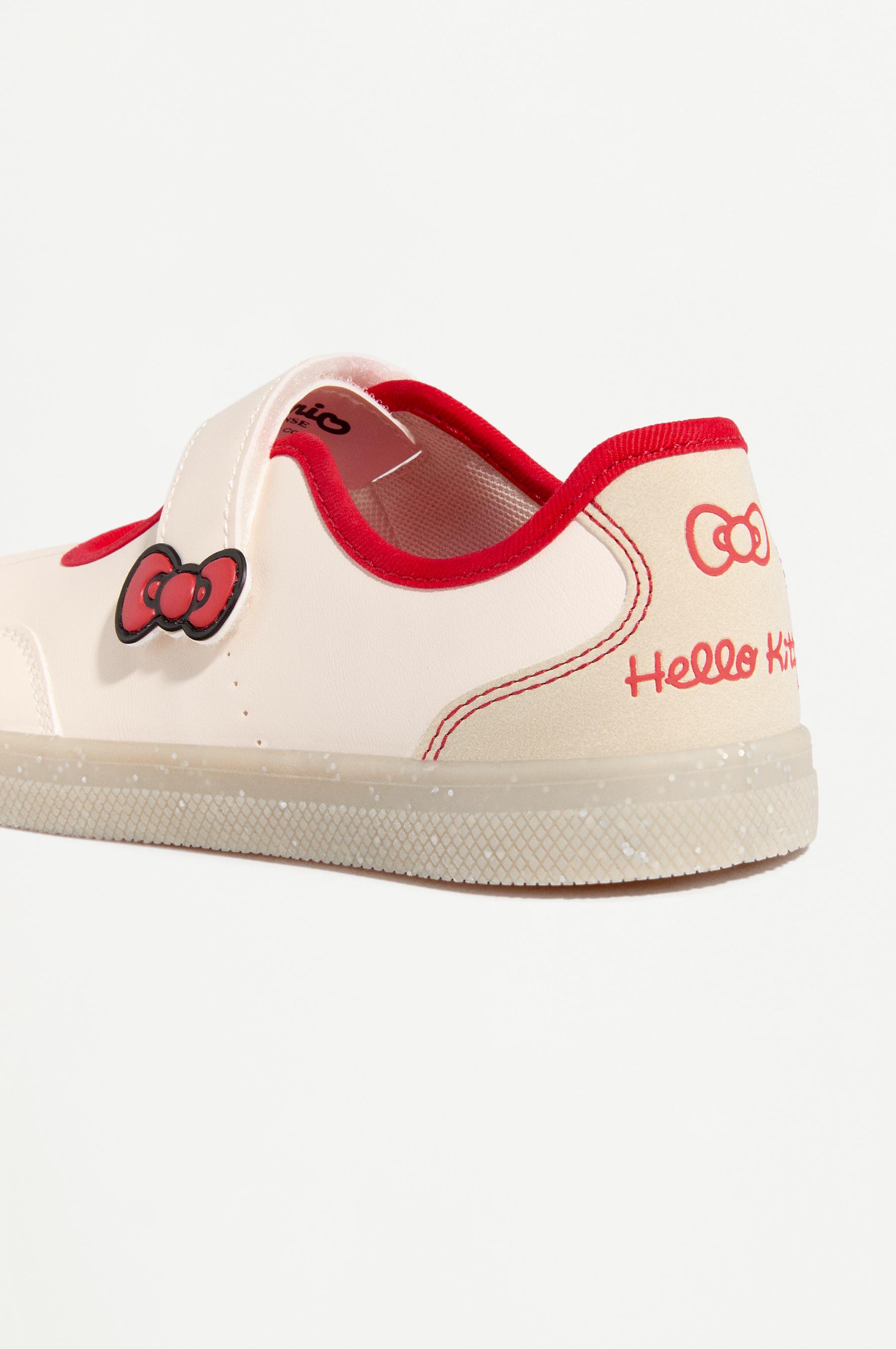 HELLO KITTY ©SANRIO SPORTY BALLET FLATS — ECRU