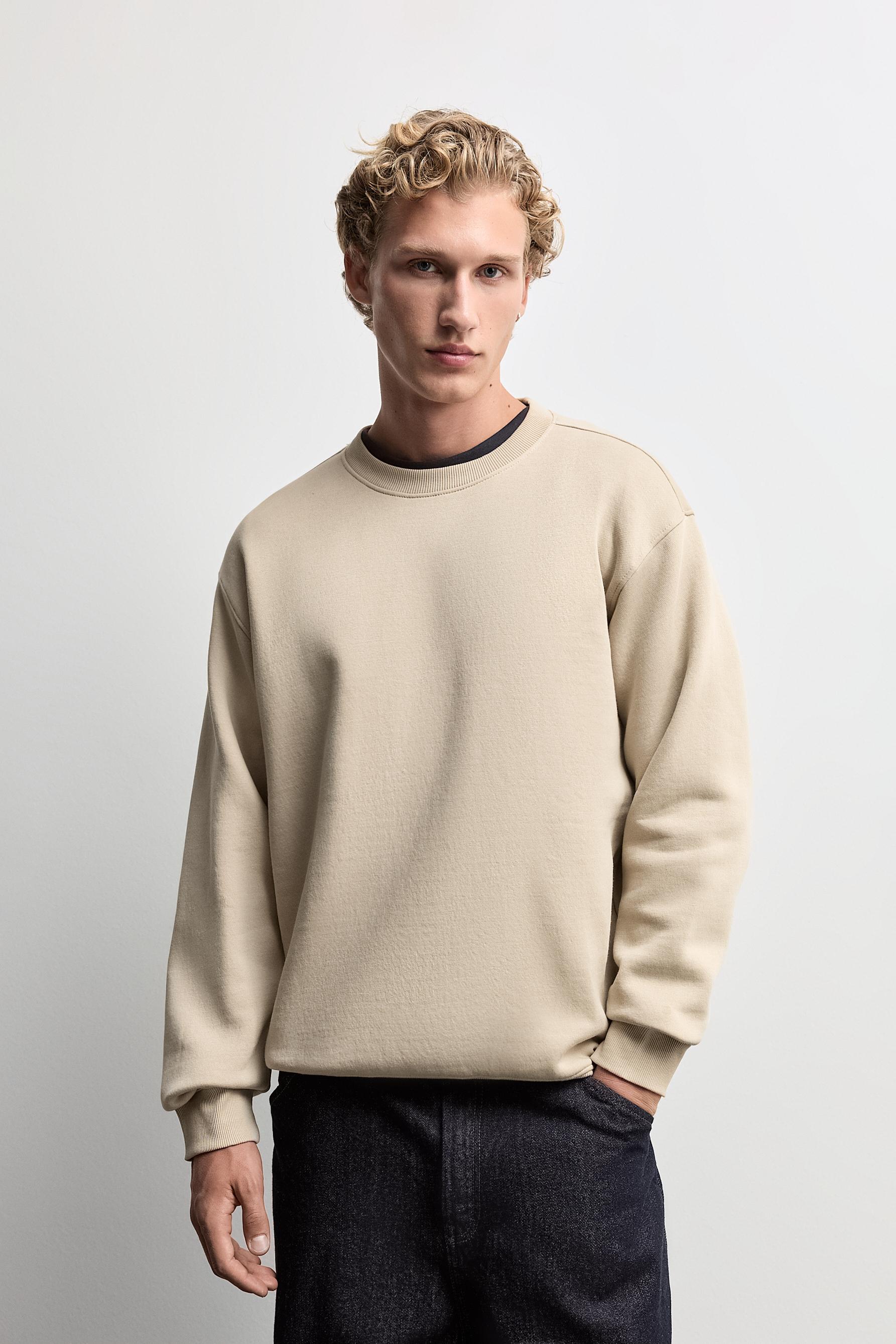 Basic sweatshirt — PALE SAND