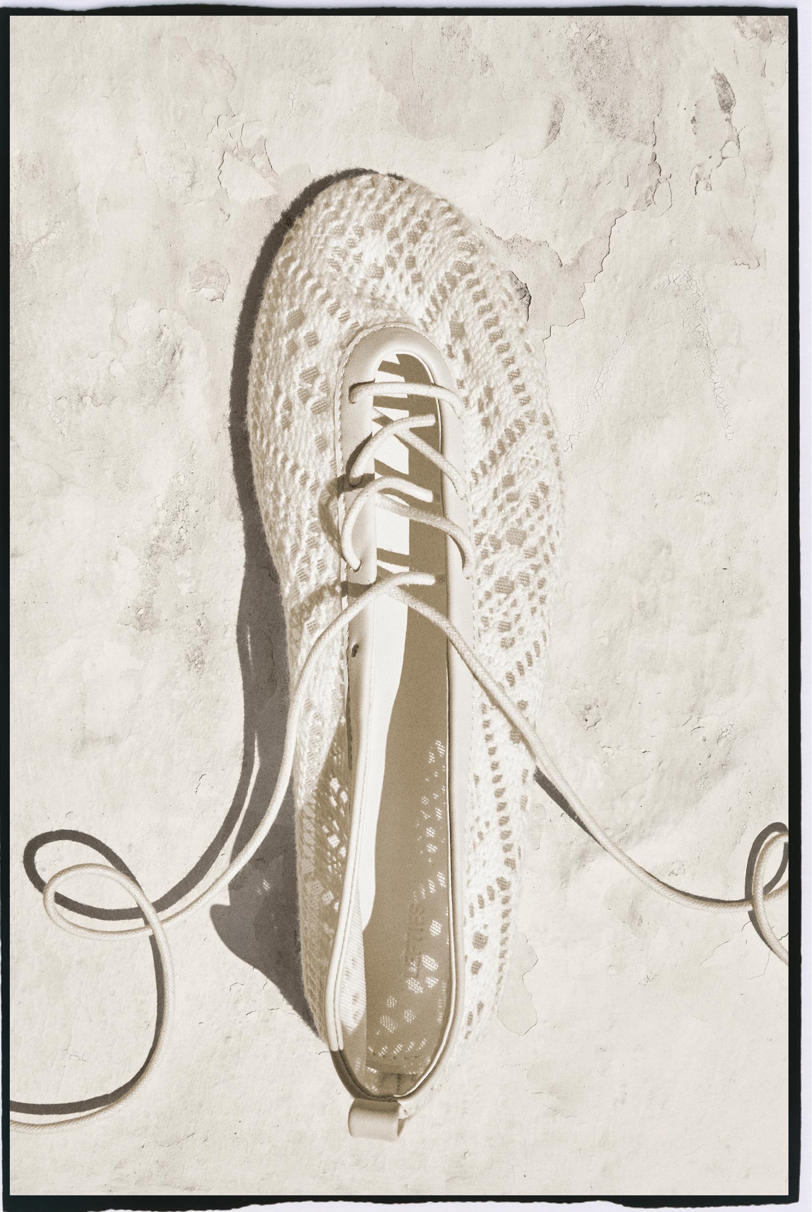 Braided effect ballet flats — ECRU