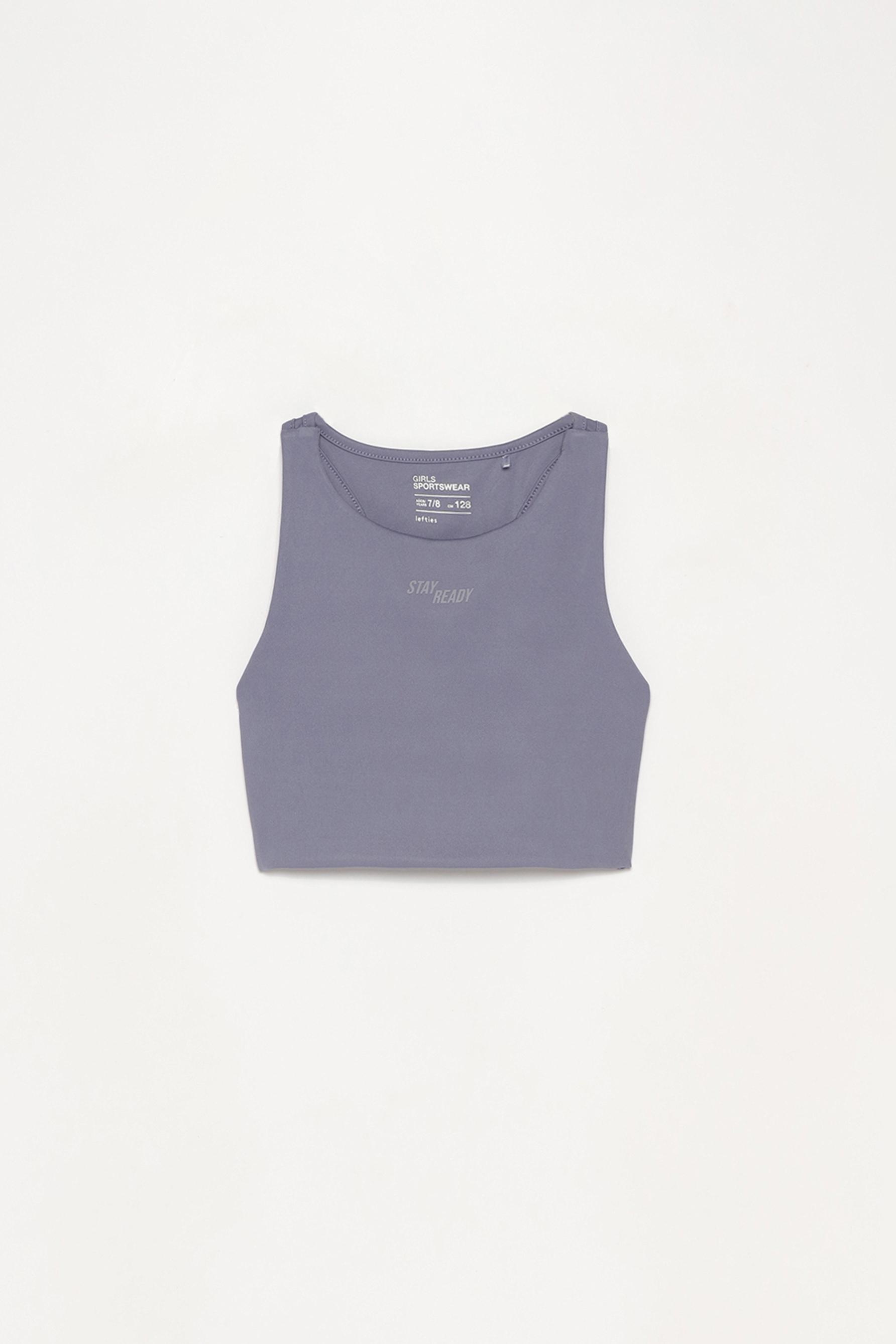 Top deportivo texto engomado - Playeras - ROPA - Niña - Niños ...
