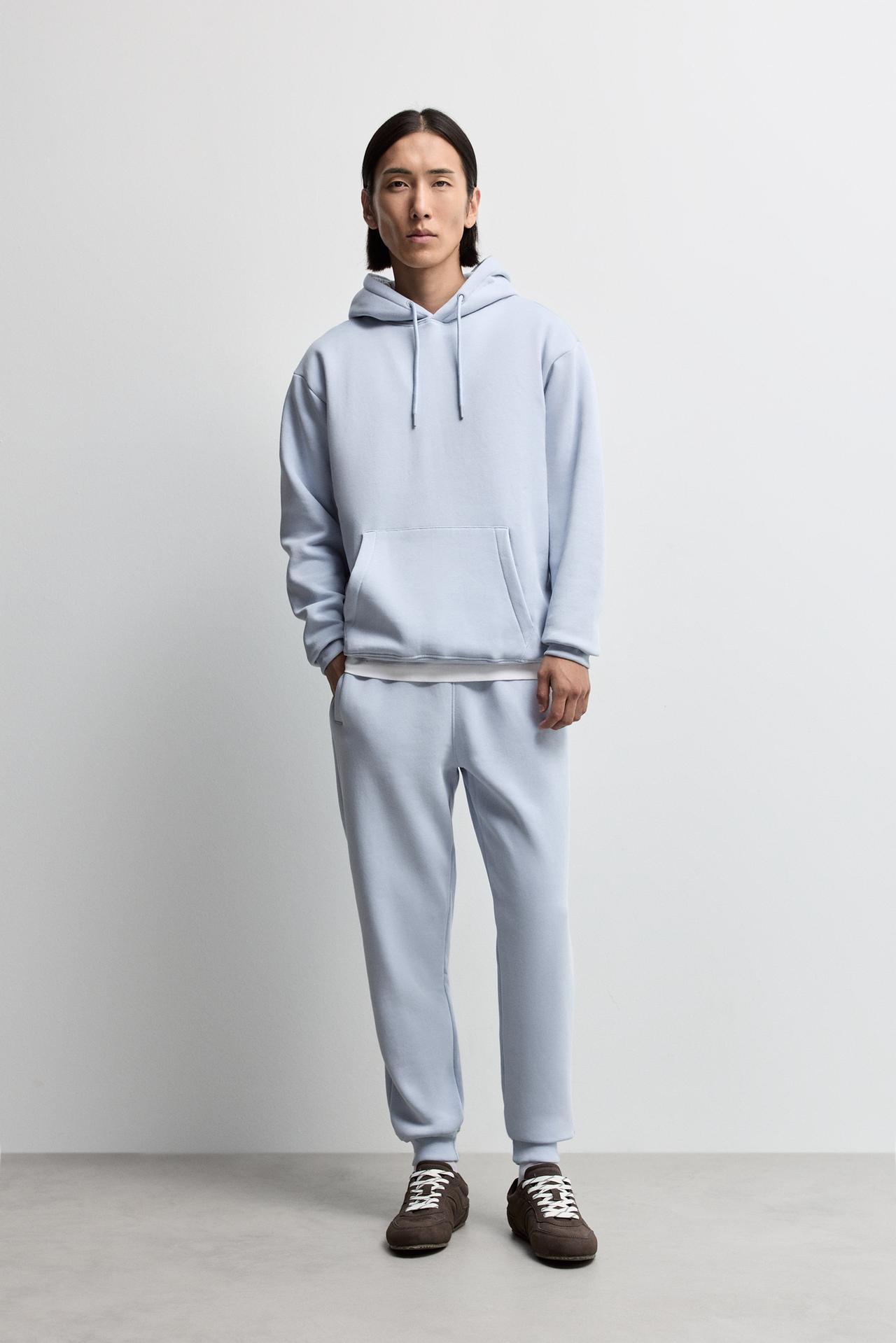 Regular fit tracksuit bottoms — SKY BLUE