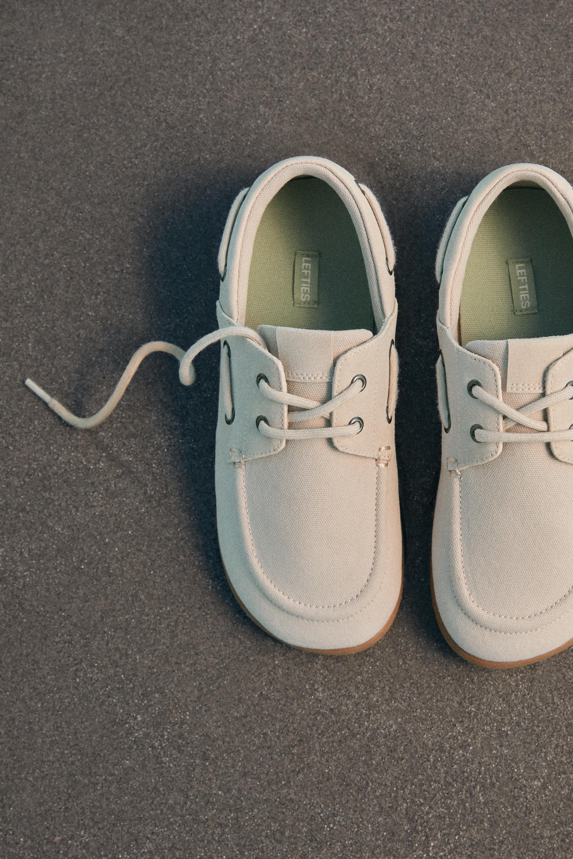 BAREFOOT BOAT SHOES — BEIGE