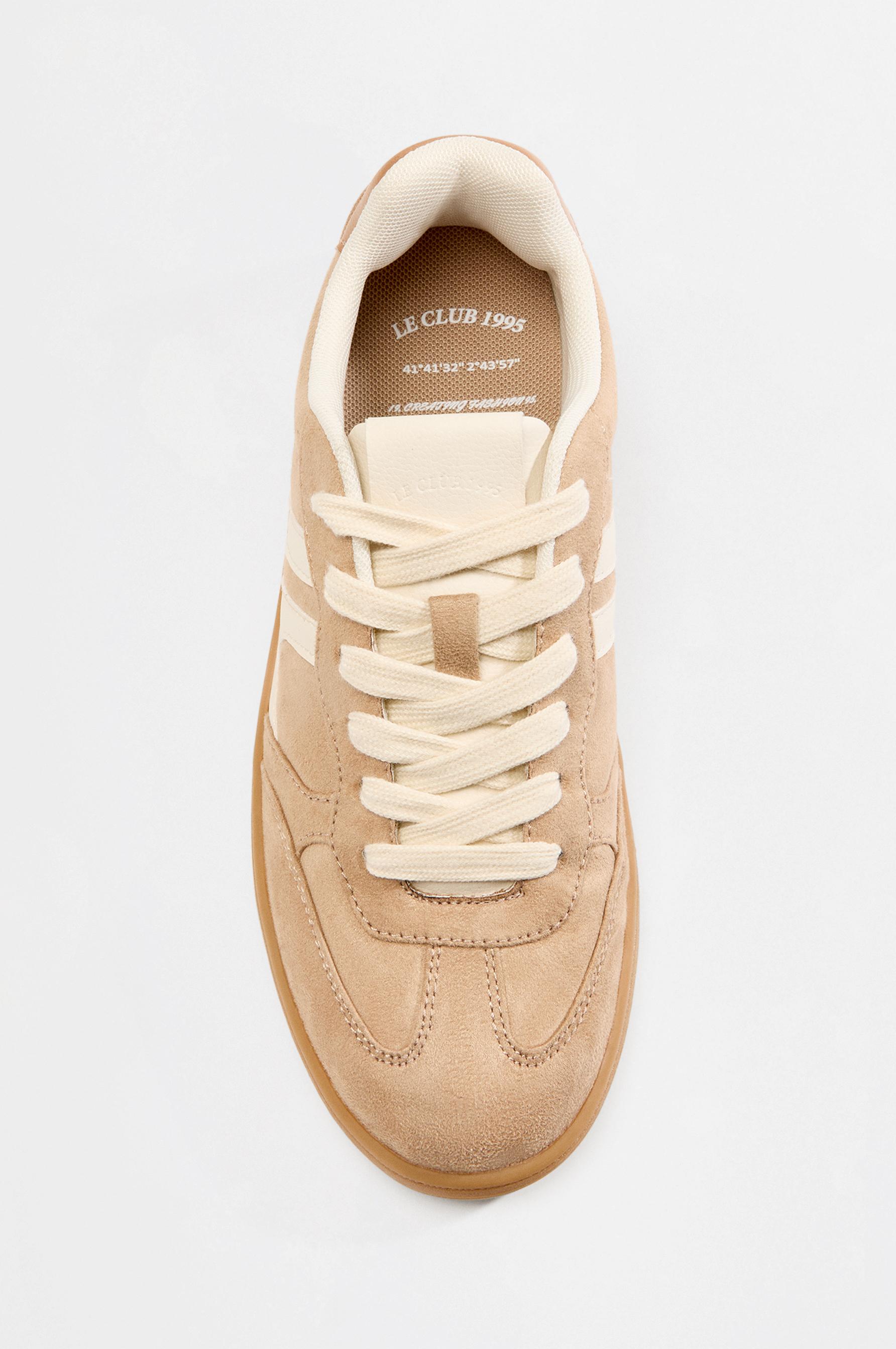 Sneakers with side details — BROWN