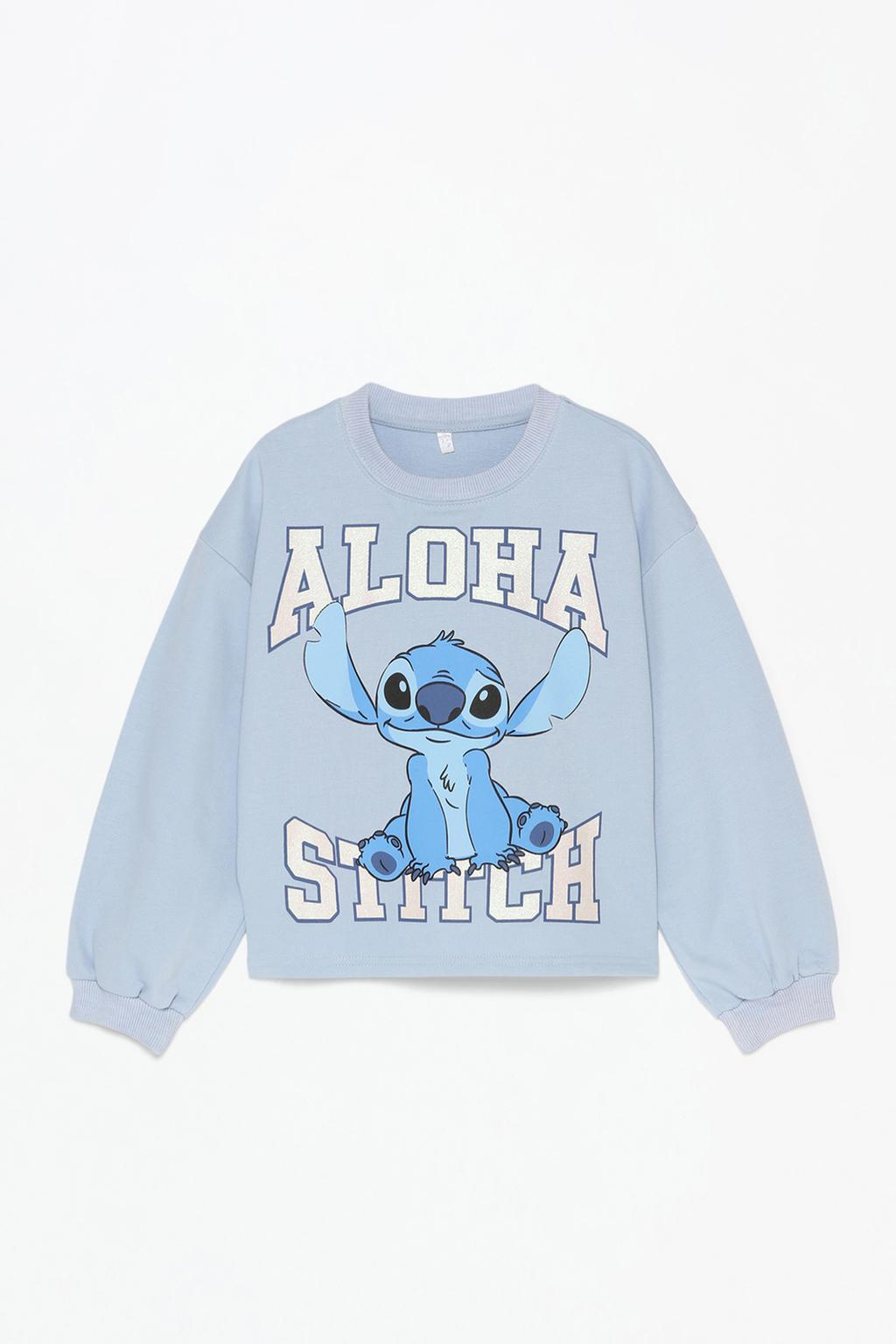 Stitch Lilo & Stitch ©Disney sweatshirt with glitter slogan