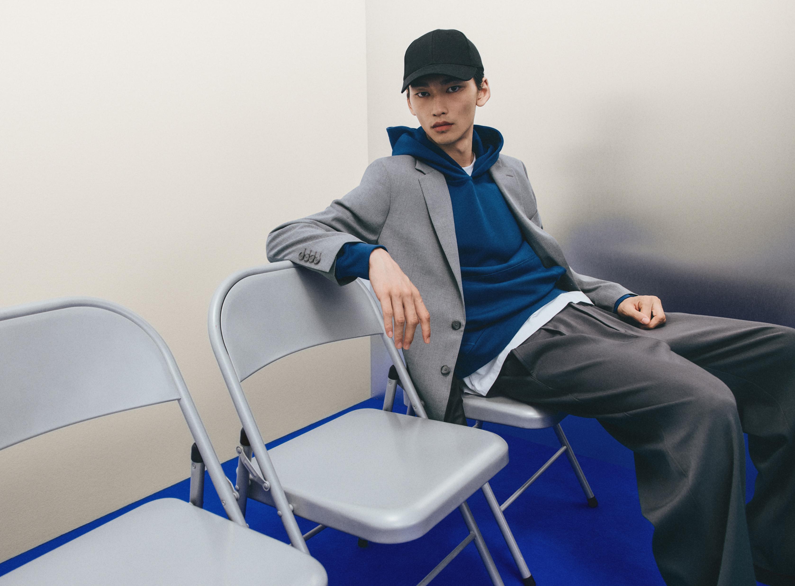 Interlock hoodie — COBALT GREY