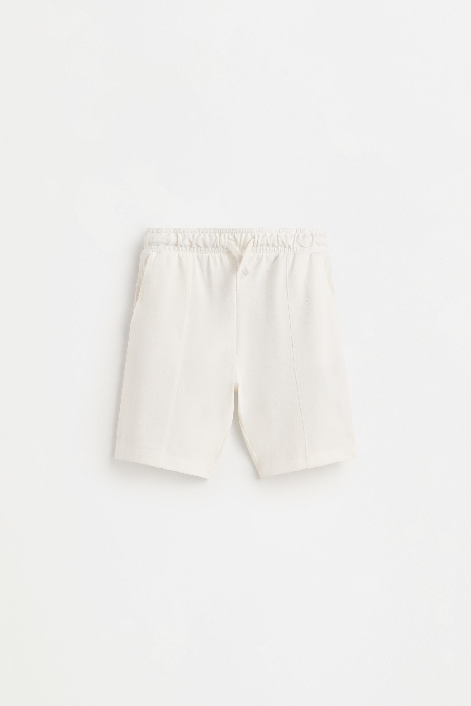 Piqué T-shirt and Bermuda shorts set — OFF WHITE