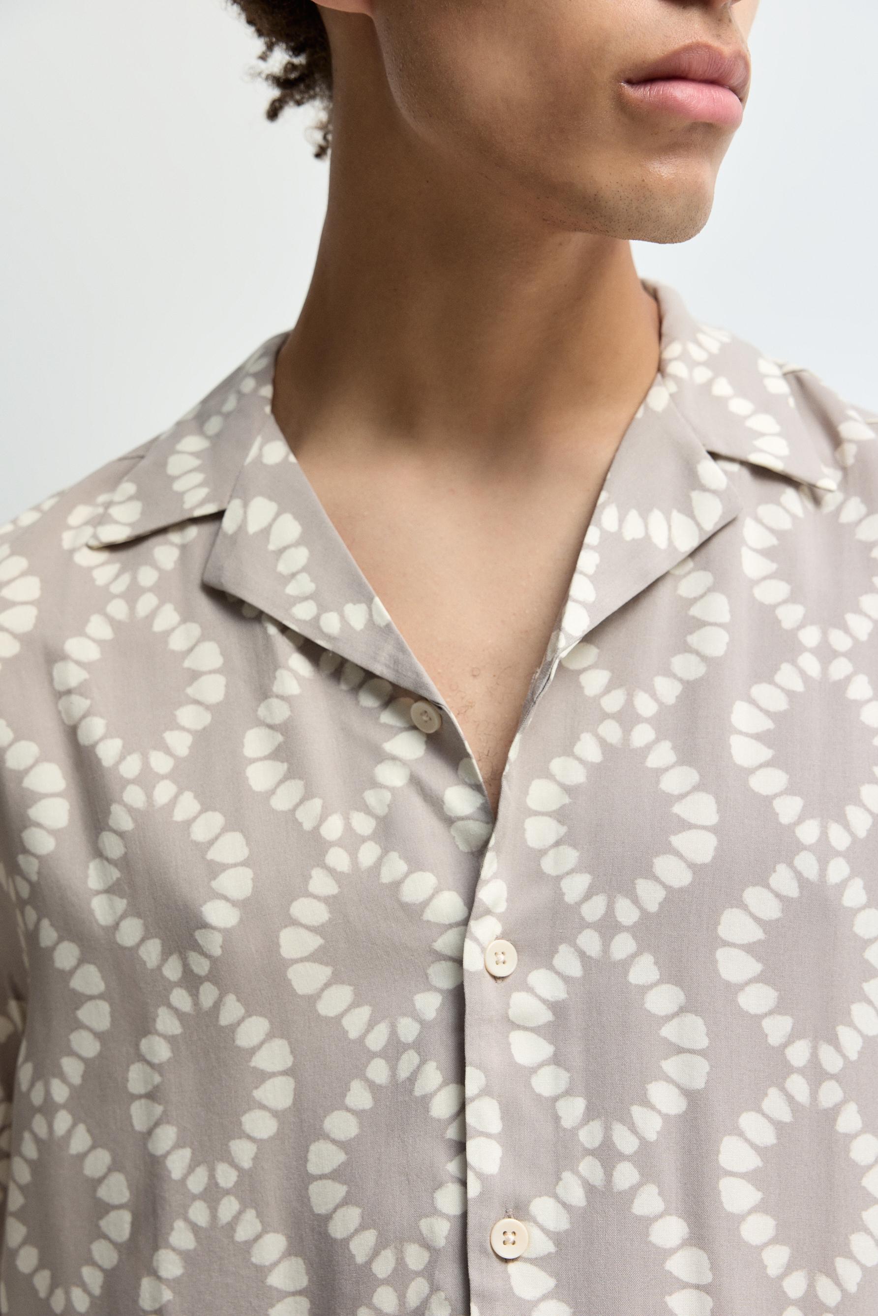 Resort shirt — GREY/BEIGE