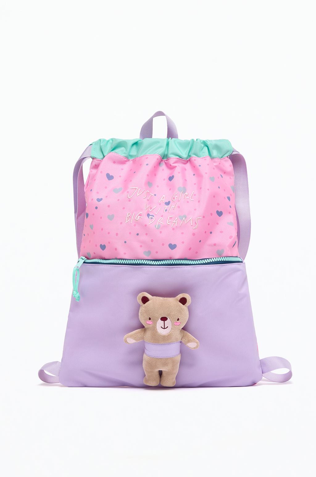 Teddy bear bucket backpack