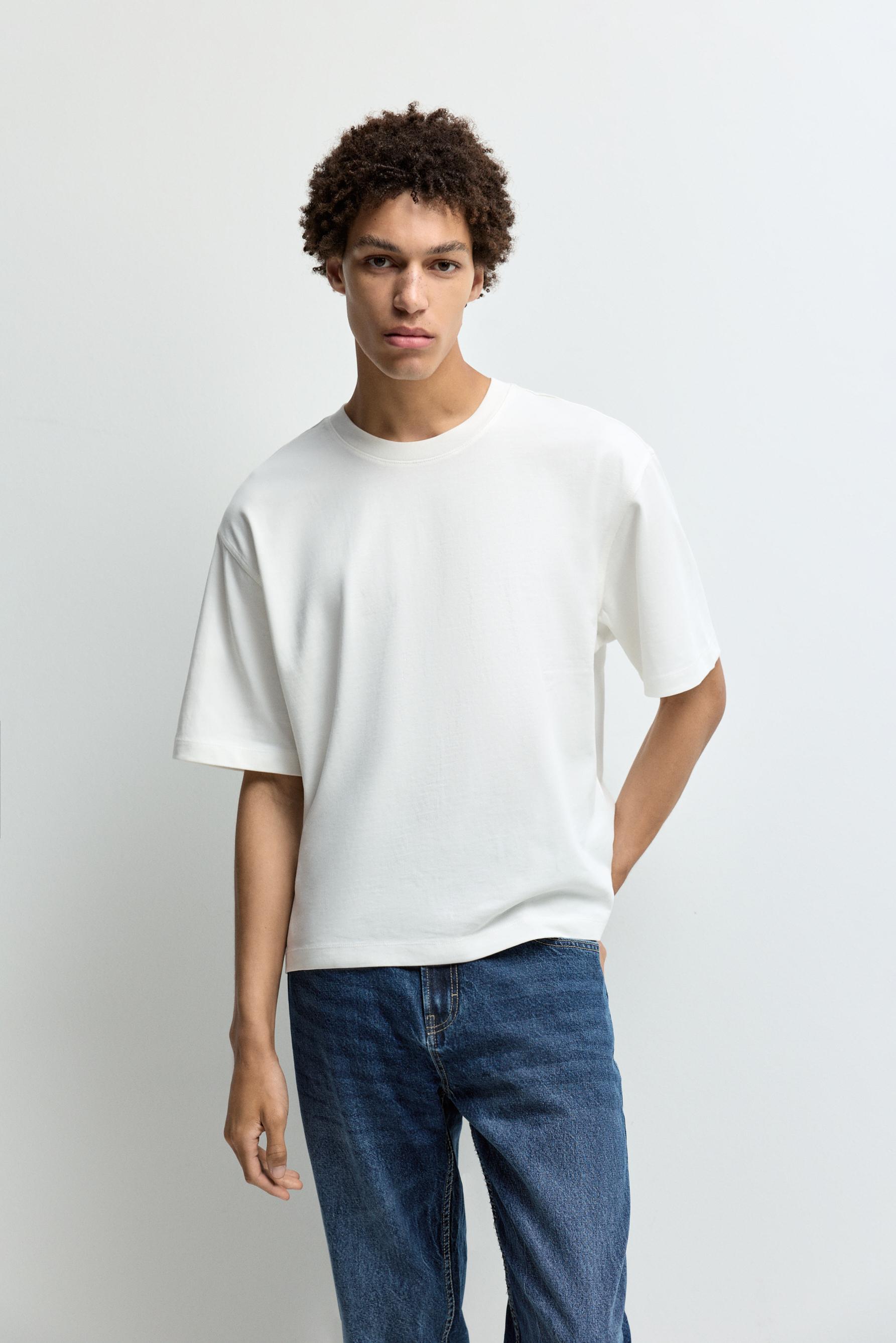 Basic cropped T-shirt — OFF WHITE